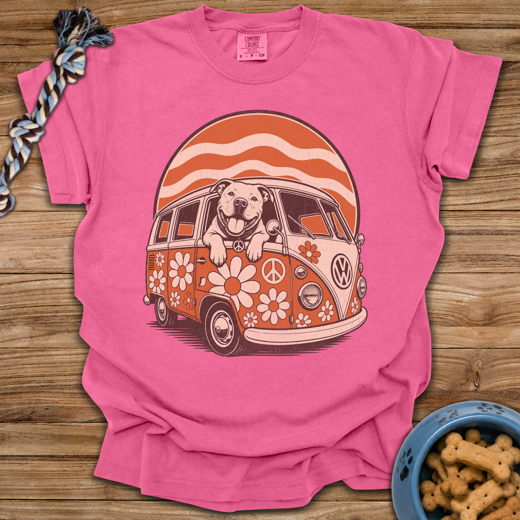 Velvet Hippo Peace Van T-Shirt