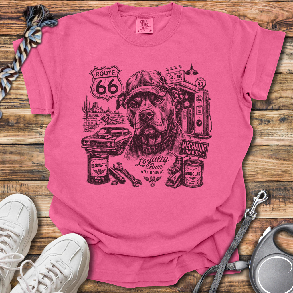 Route 66 Pittie T-Shirt