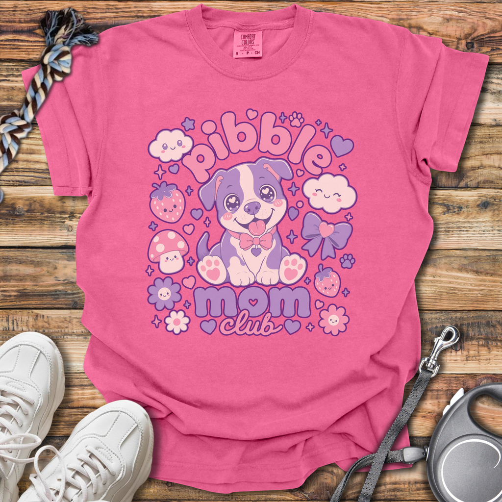 Kawaii Pibble Mom Club T-Shirt