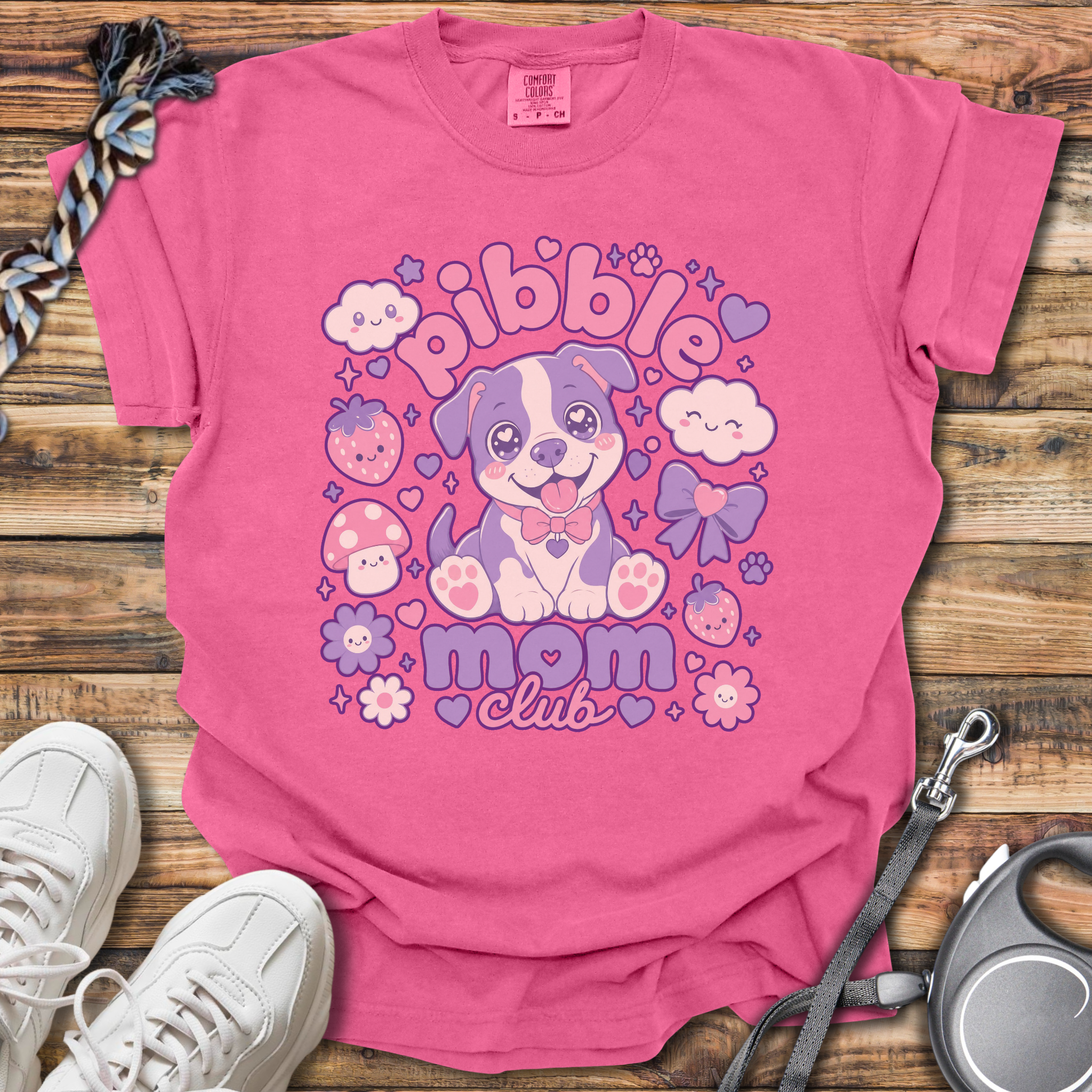 Kawaii Pibble Mom Club T-Shirt