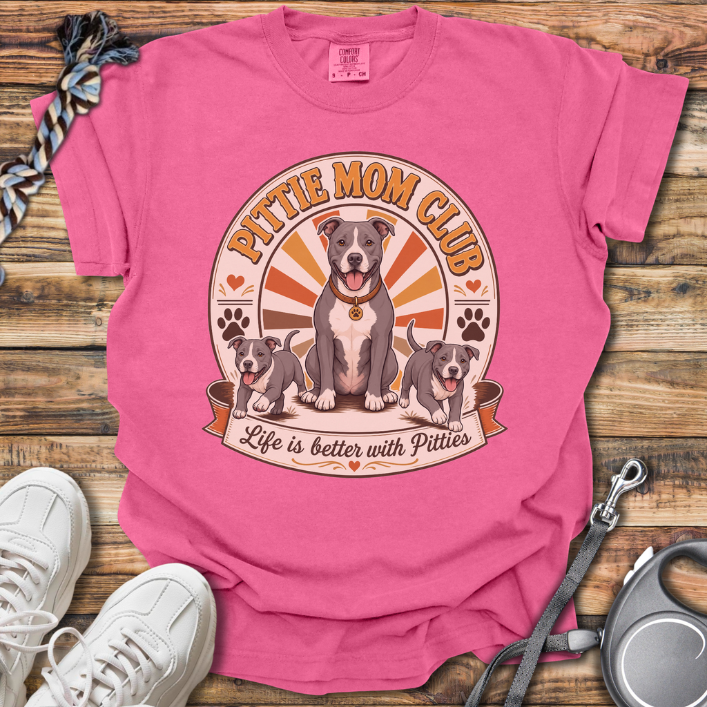 Pittie Mom Club T-Shirt