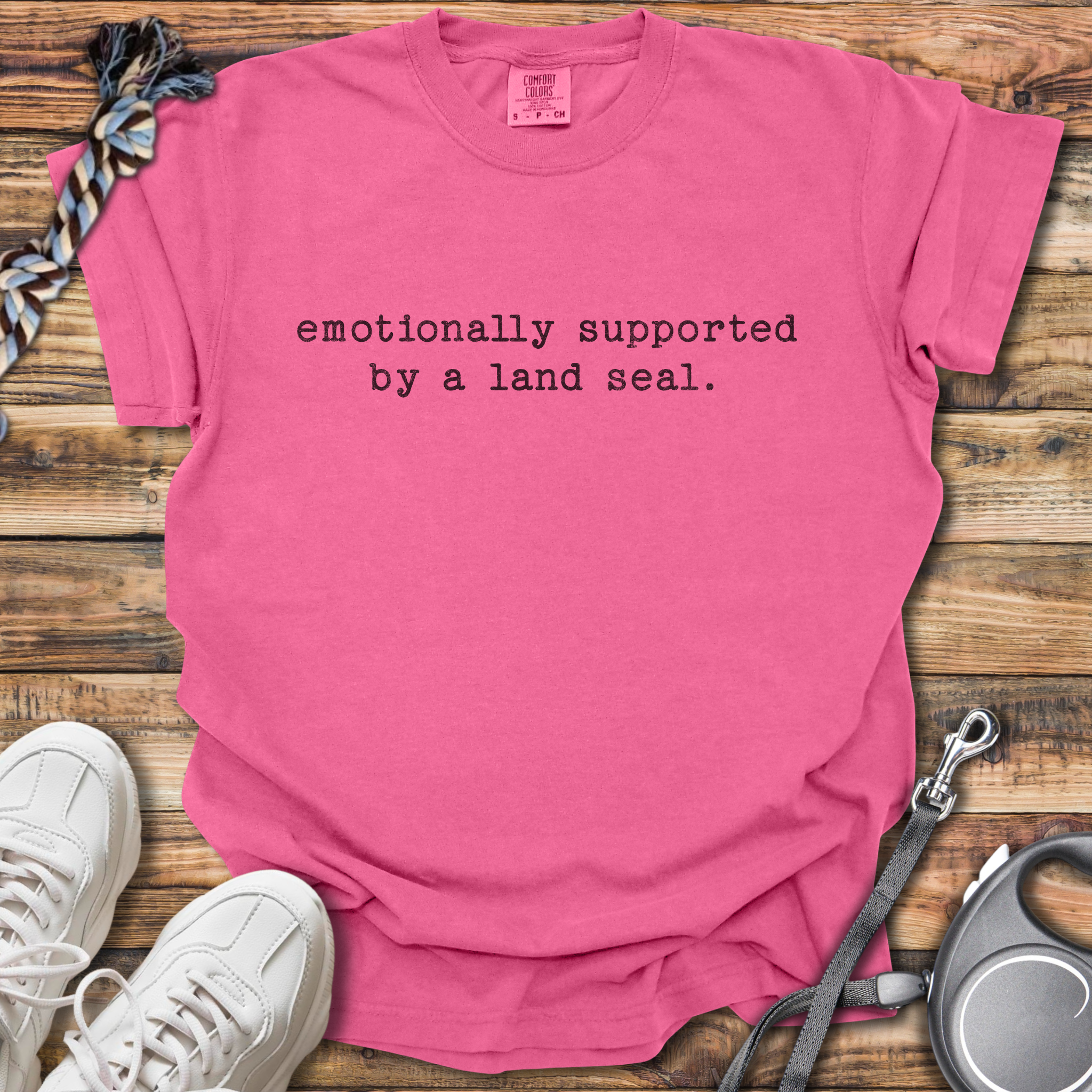 Emotionally Supported By Land Seal T-Shirt