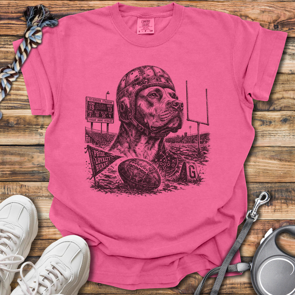 Vintage Pitbull Football T-Shirt