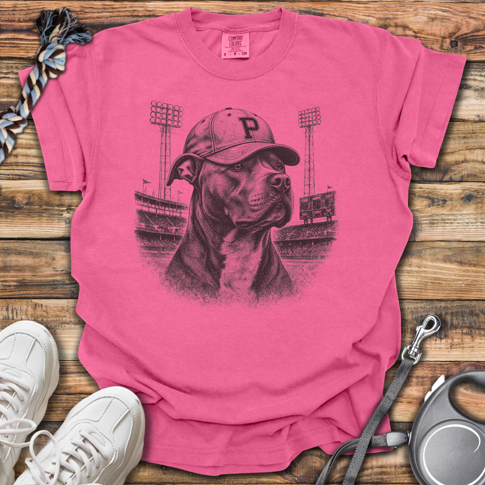 Vintage Pitbull Baseball T-Shirt