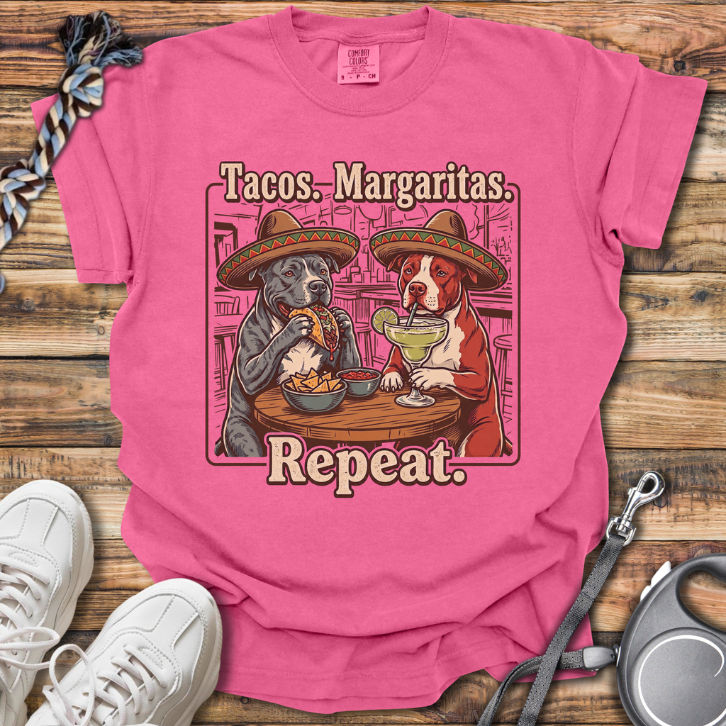 Tacos Margaritas Repeat T-Shirt