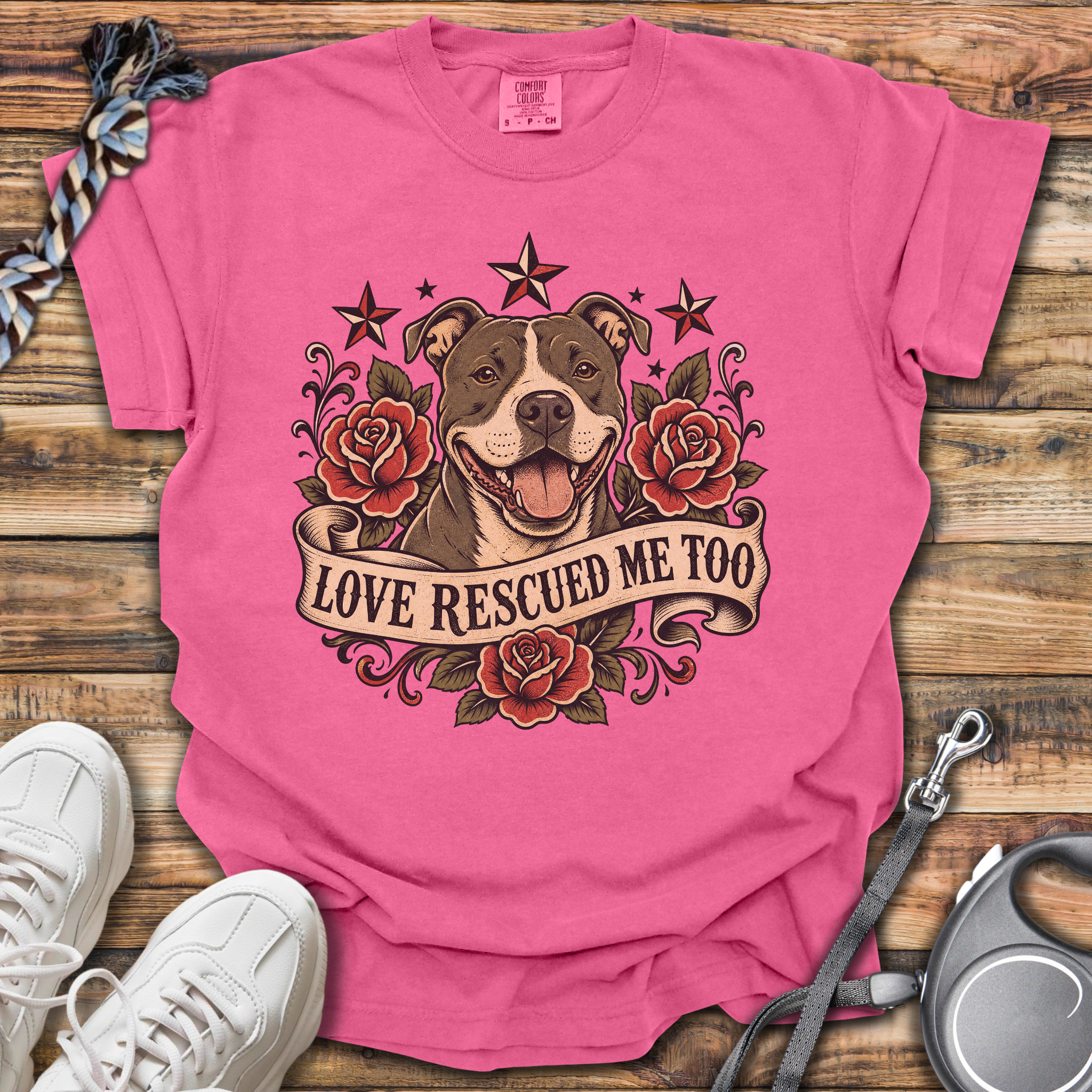 Love Rescued Me Too T-Shirt