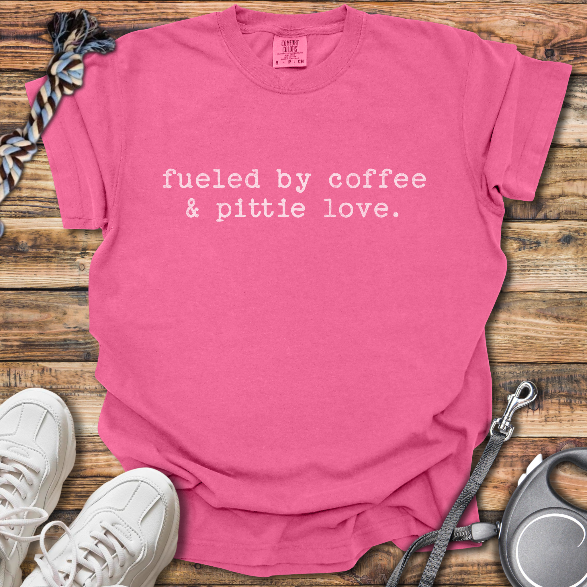 Fueled By Coffee And Pittie Love T-Shirt