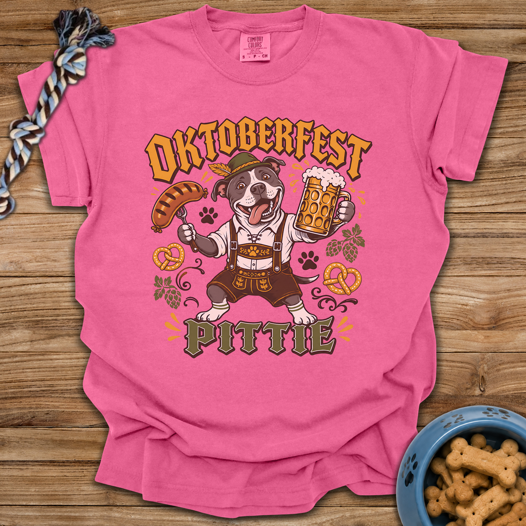 Oktoberfest Pittie T-Shirt