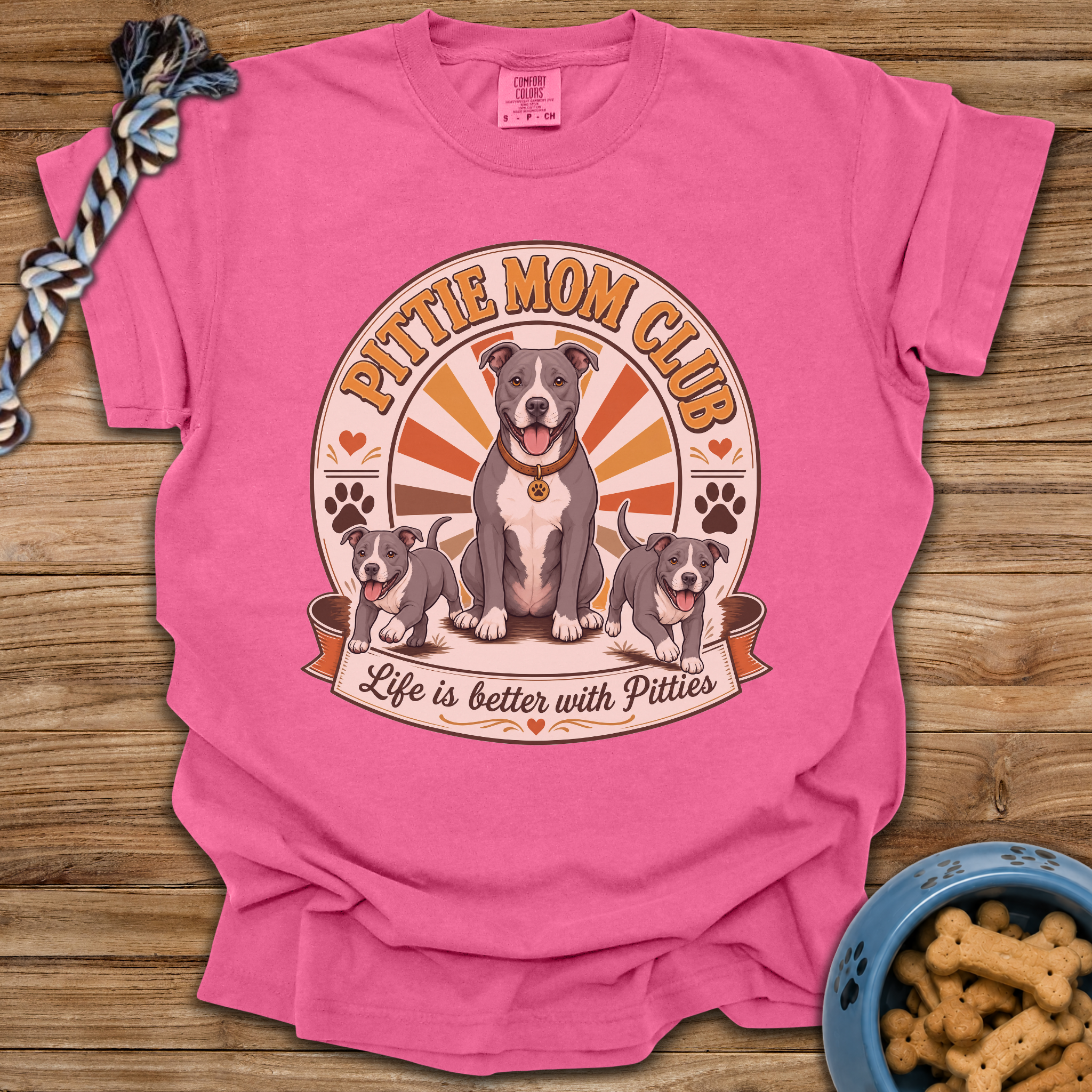 Pittie Mom Club T-Shirt