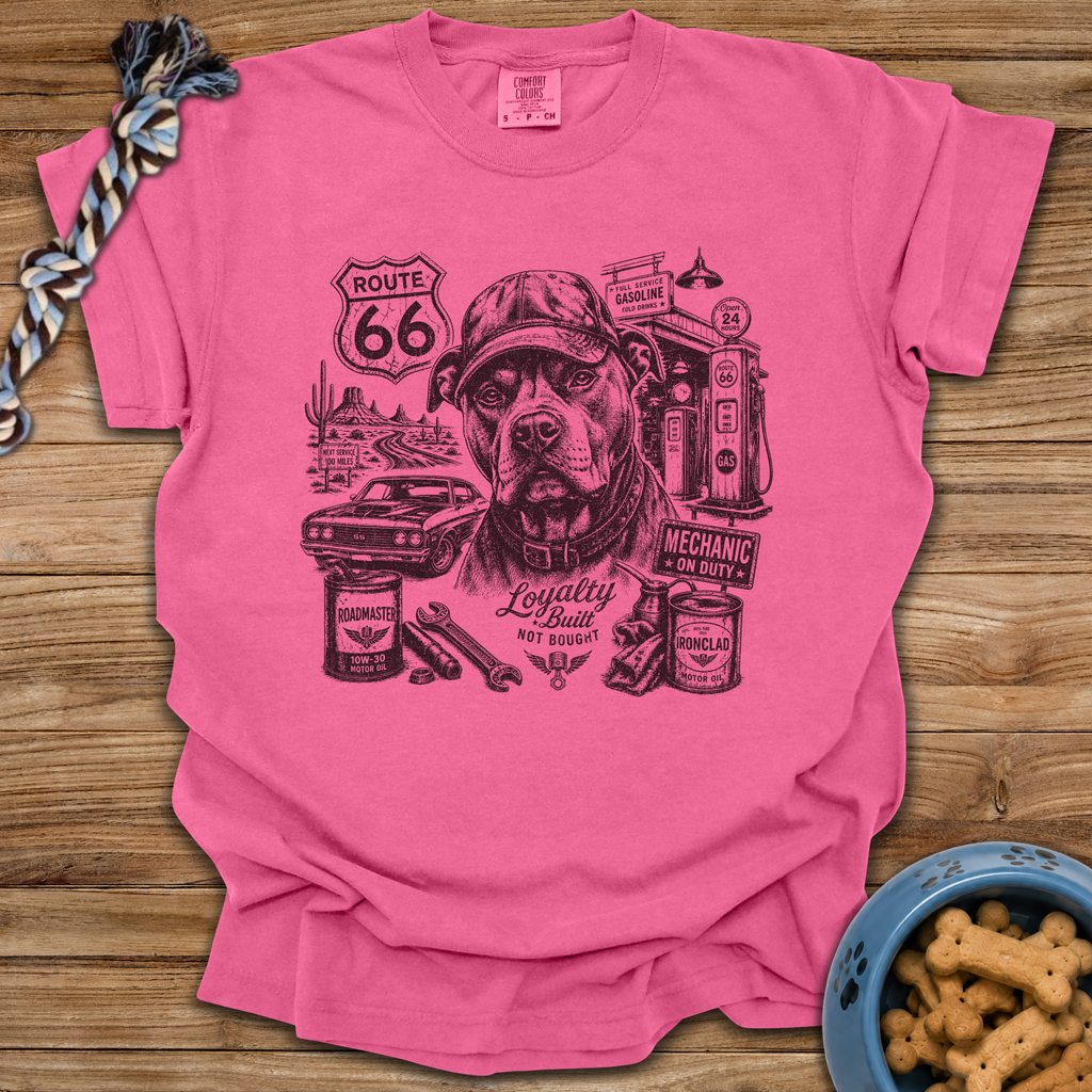 Route 66 Pittie T-Shirt