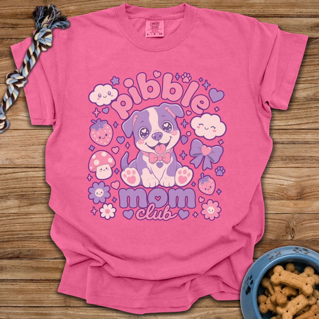 Kawaii Pibble Mom Club T-Shirt