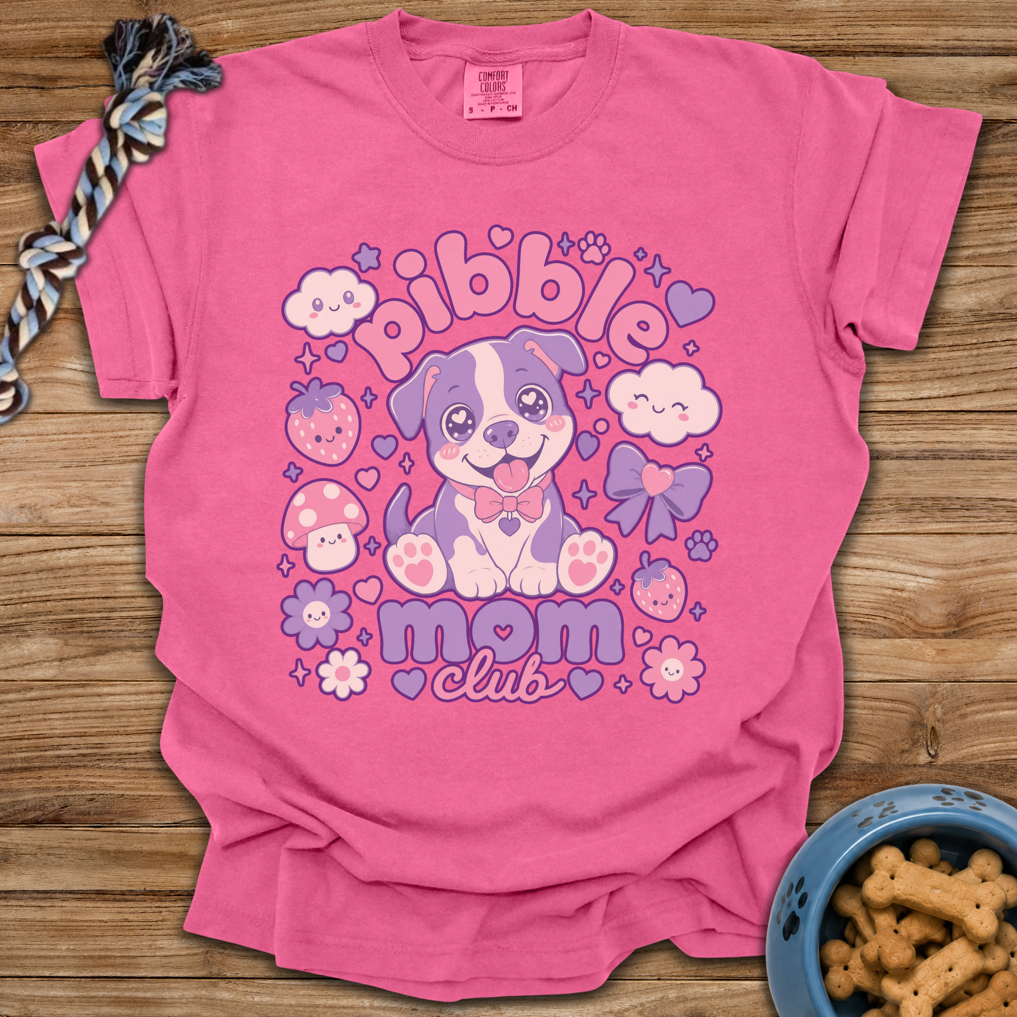 Kawaii Pibble Mom Club T-Shirt