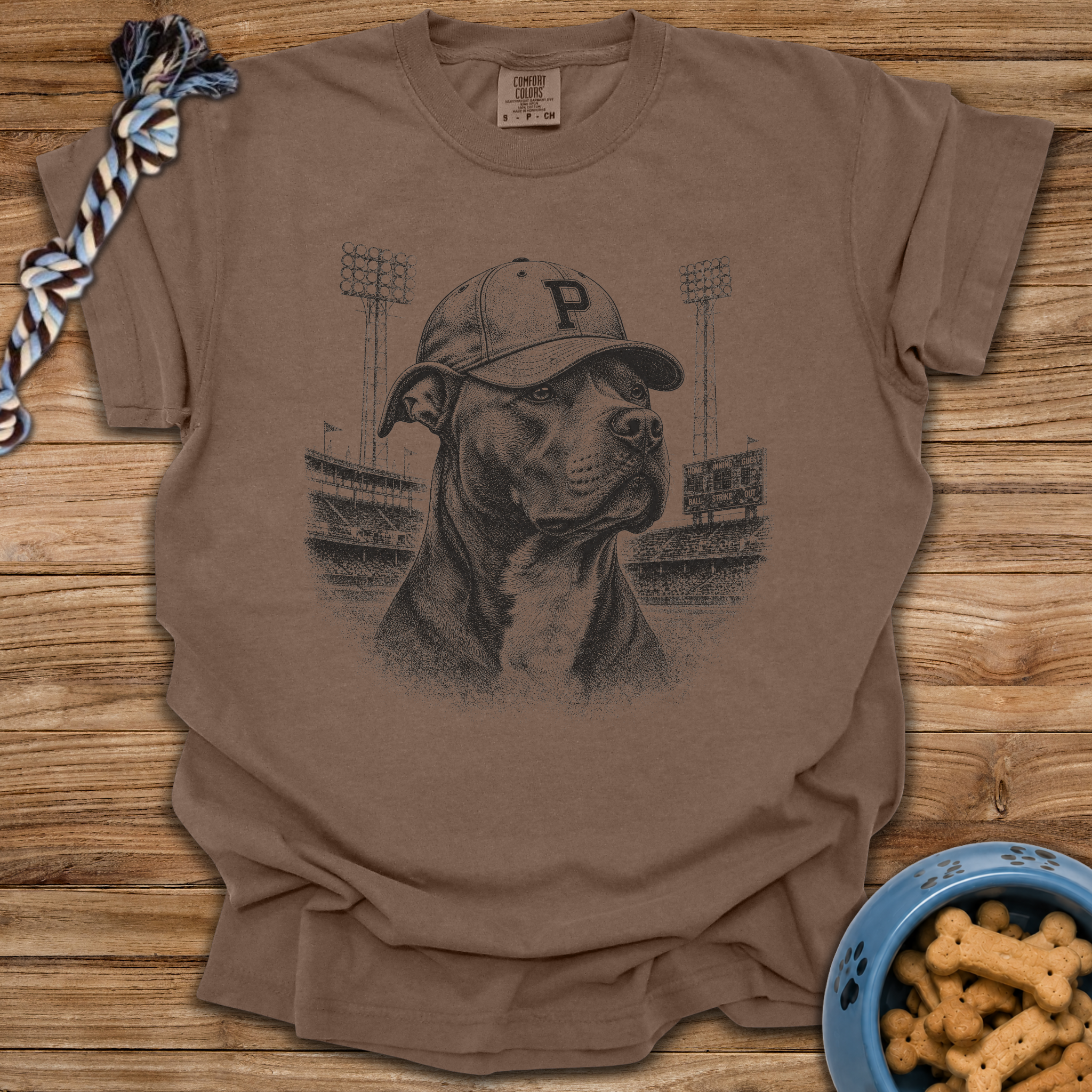 Vintage Pitbull Baseball T-Shirt