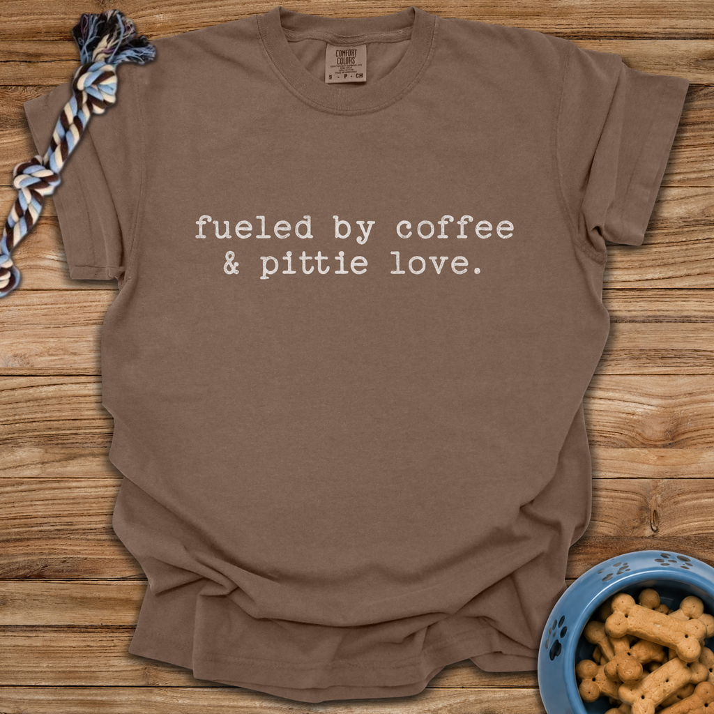 Fueled By Coffee And Pittie Love T-Shirt
