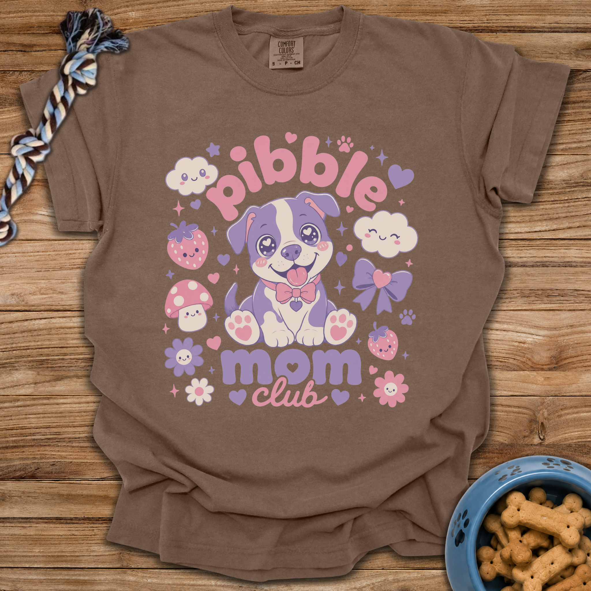 Kawaii Pibble Mom Club T-Shirt