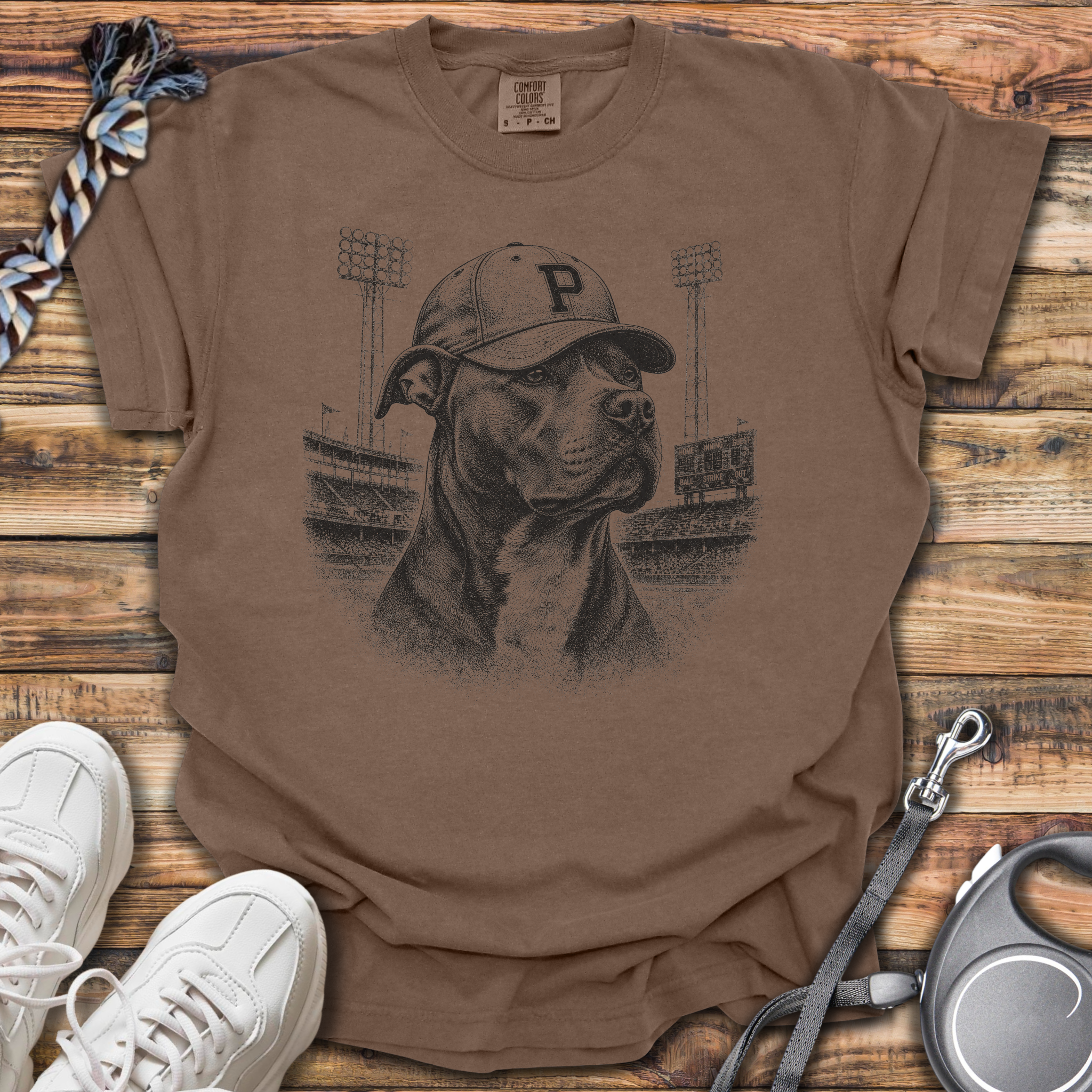 Vintage Pitbull Baseball T-Shirt