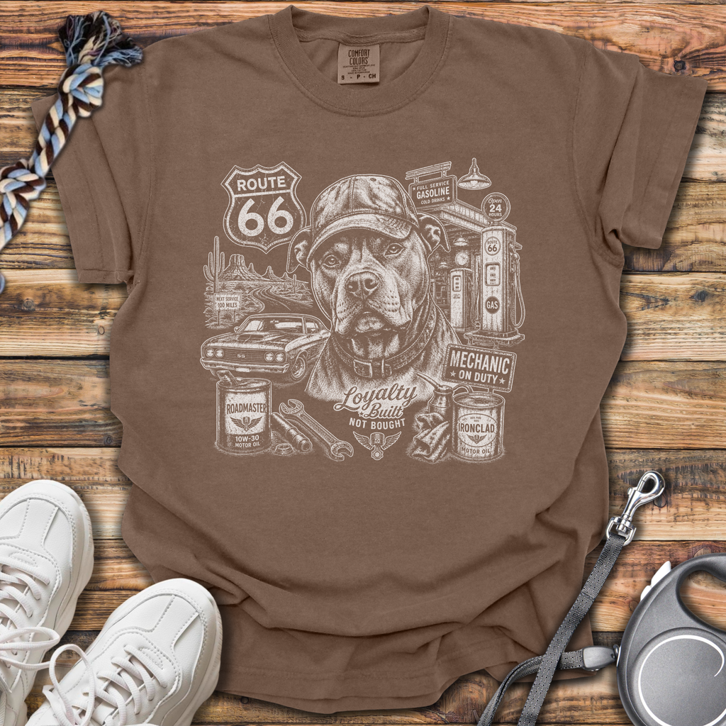 Route 66 Pittie T-Shirt