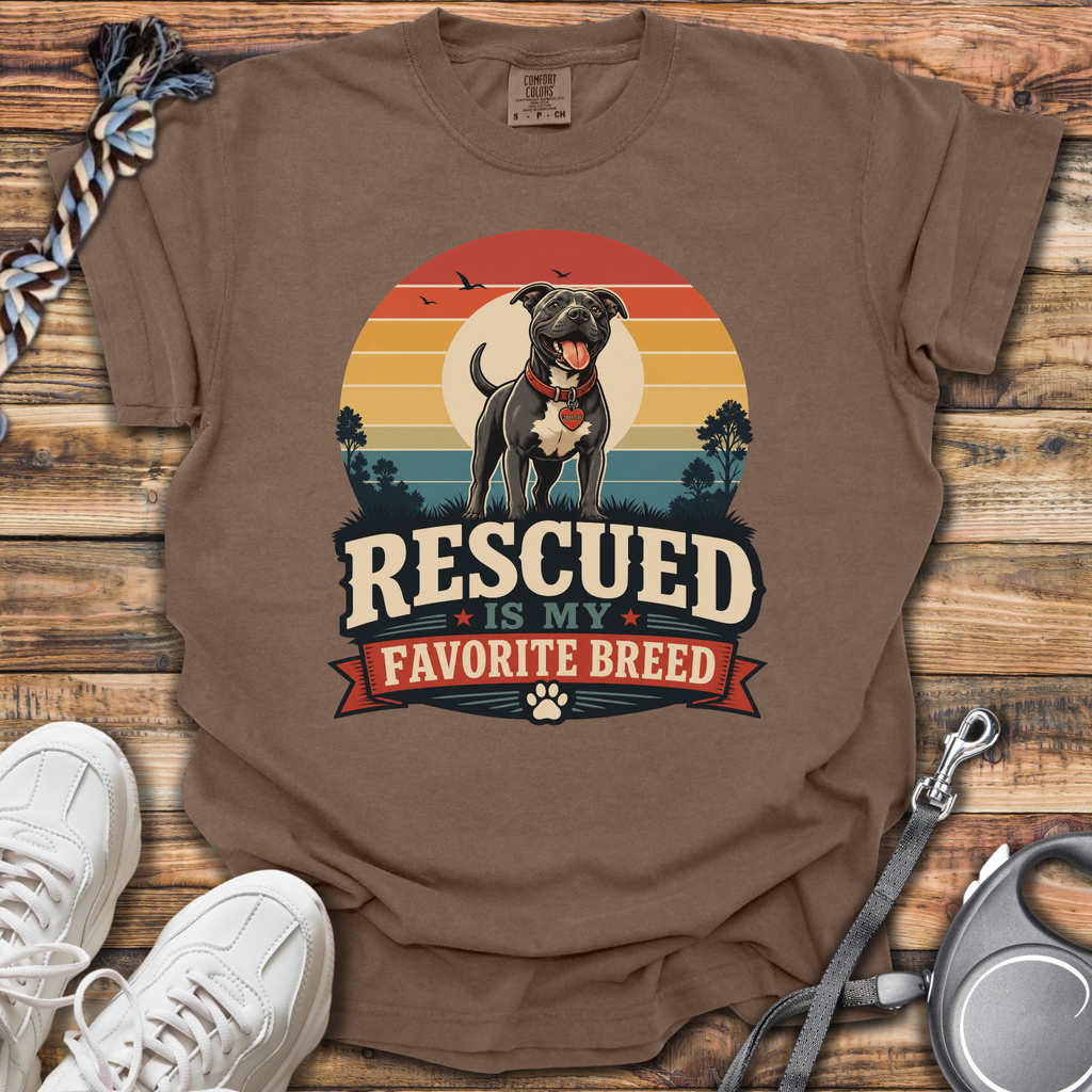 Rescued Is My Favorite Breed T-Shirt