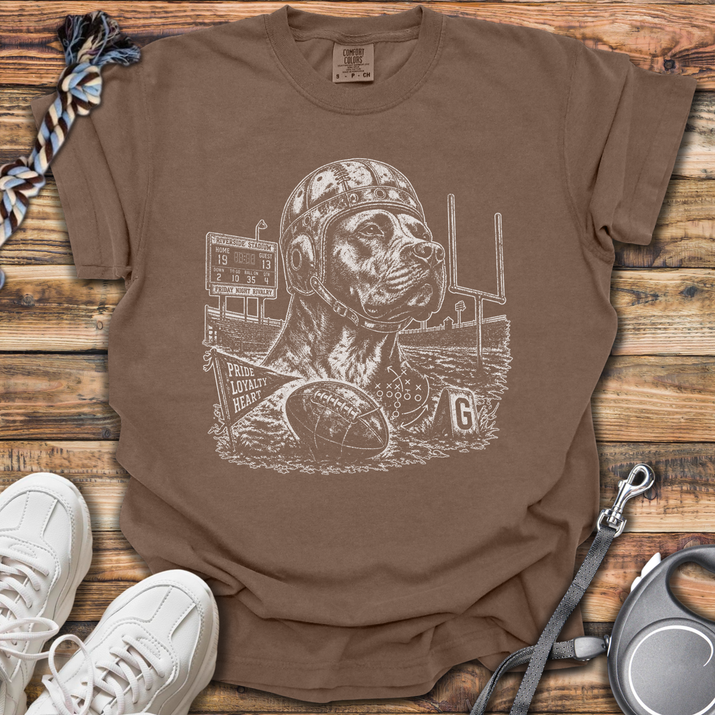 Vintage Pitbull Football T-Shirt