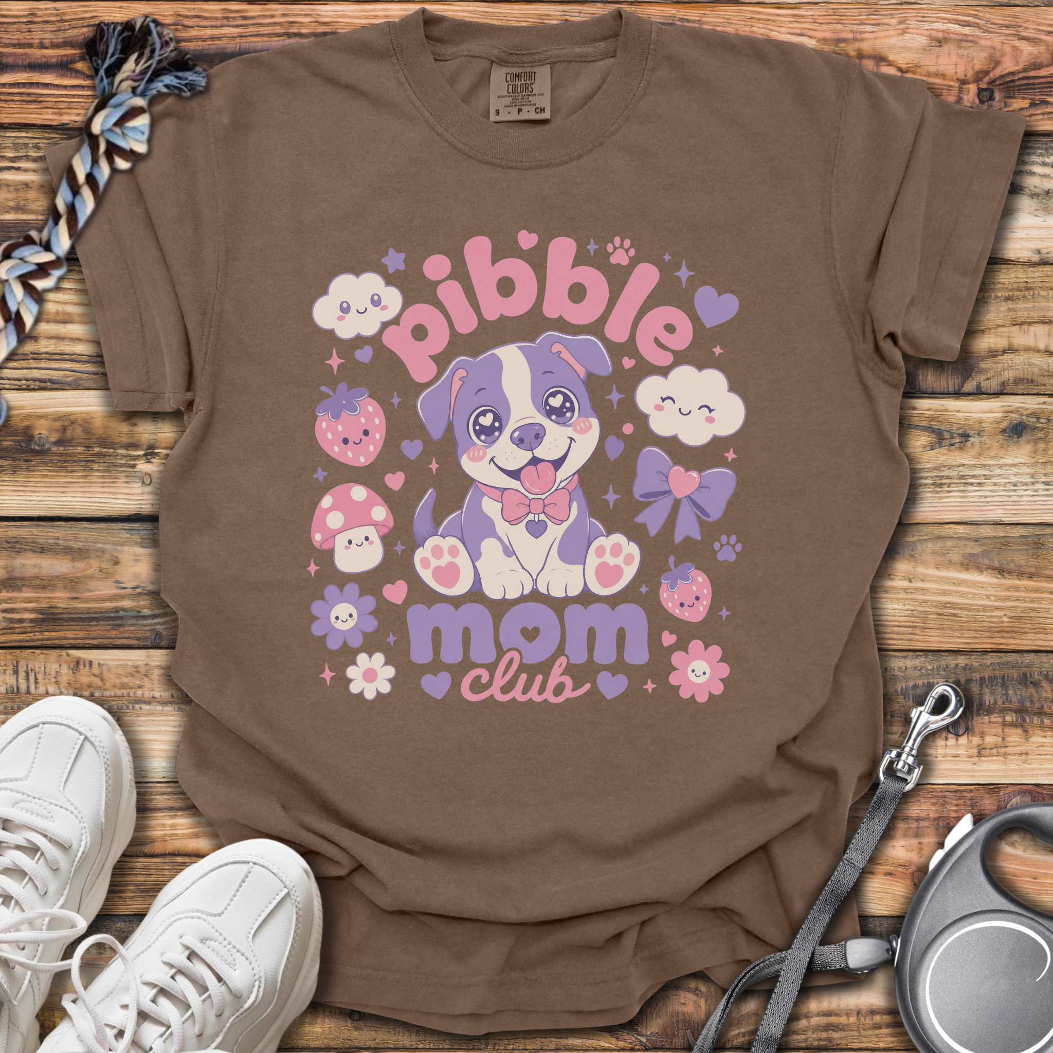 Kawaii Pibble Mom Club T-Shirt