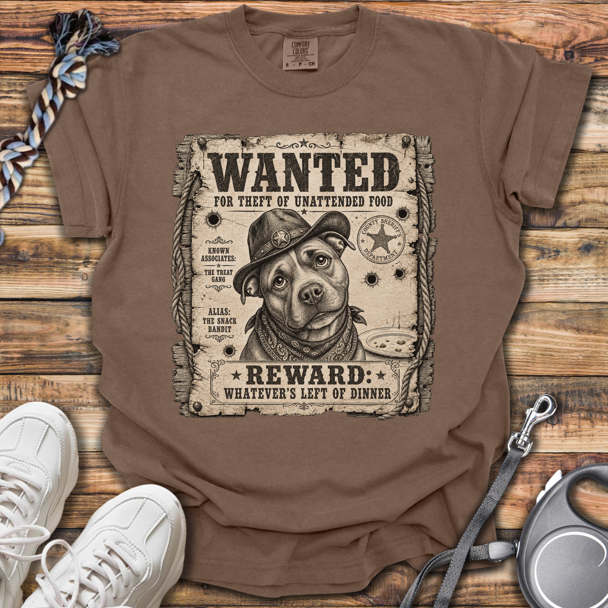 Wanted: Theft Of Food T-Shirt