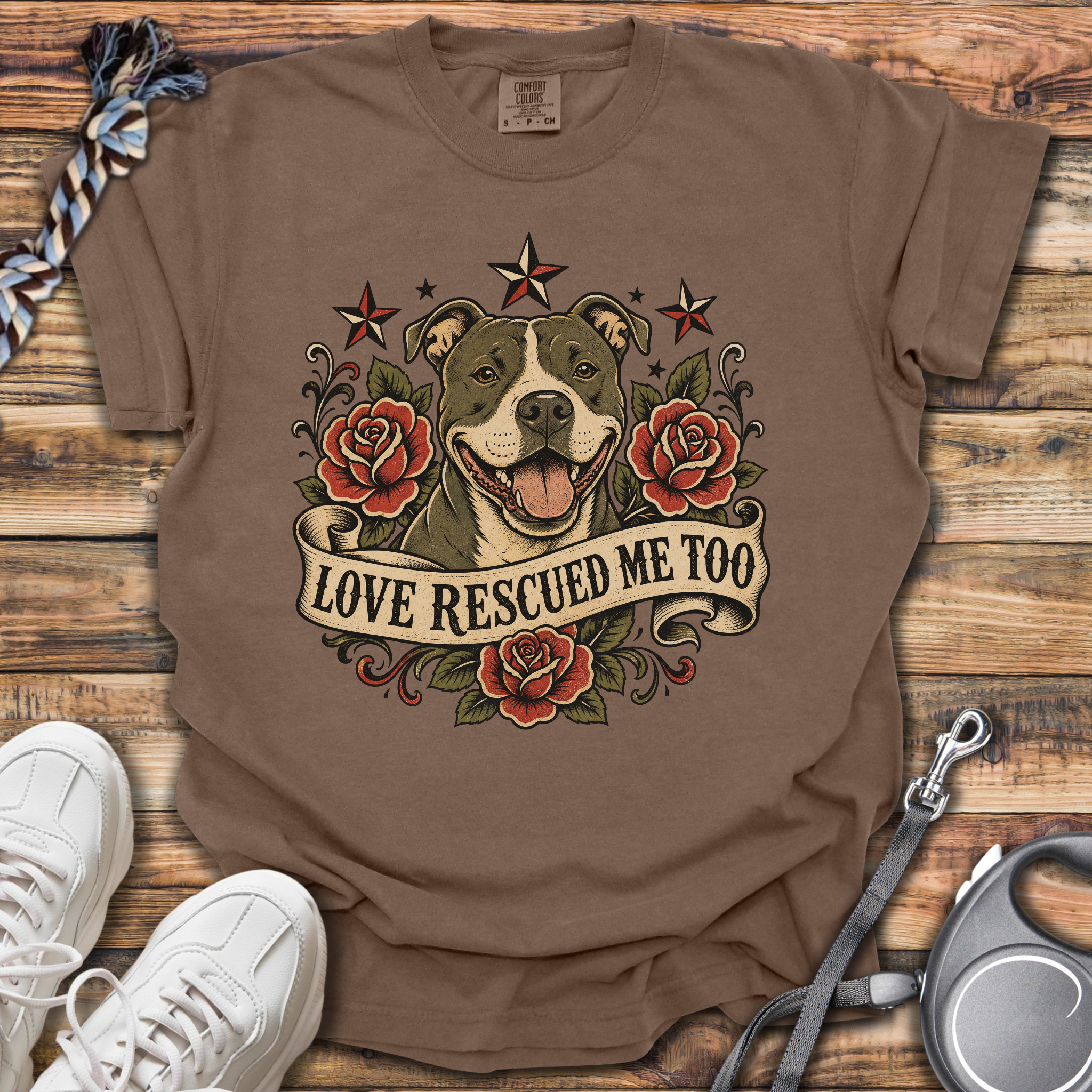 Love Rescued Me Too T-Shirt