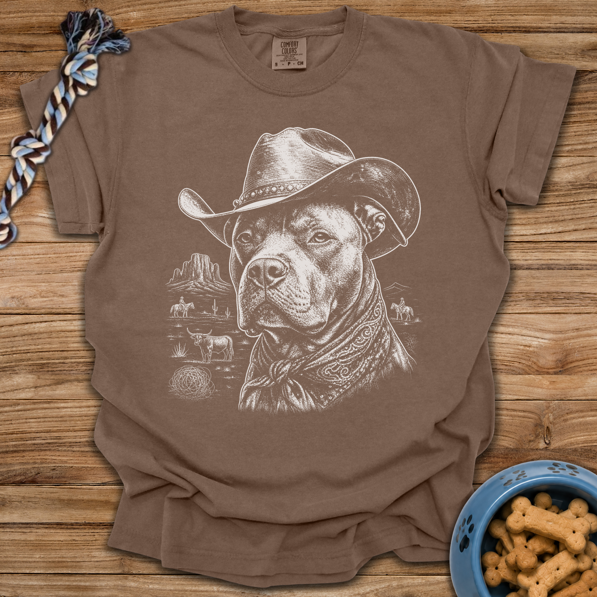 Cowboy Pittie T-Shirt