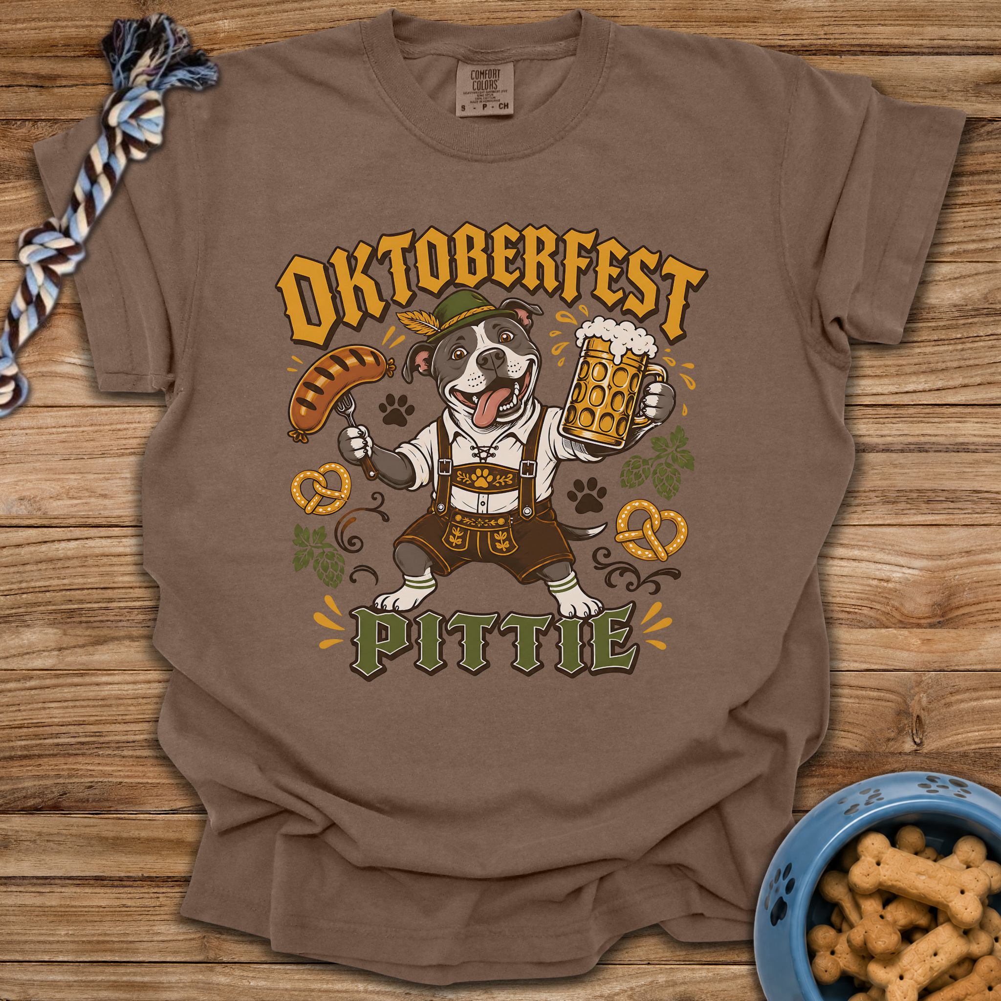Oktoberfest Pittie T-Shirt