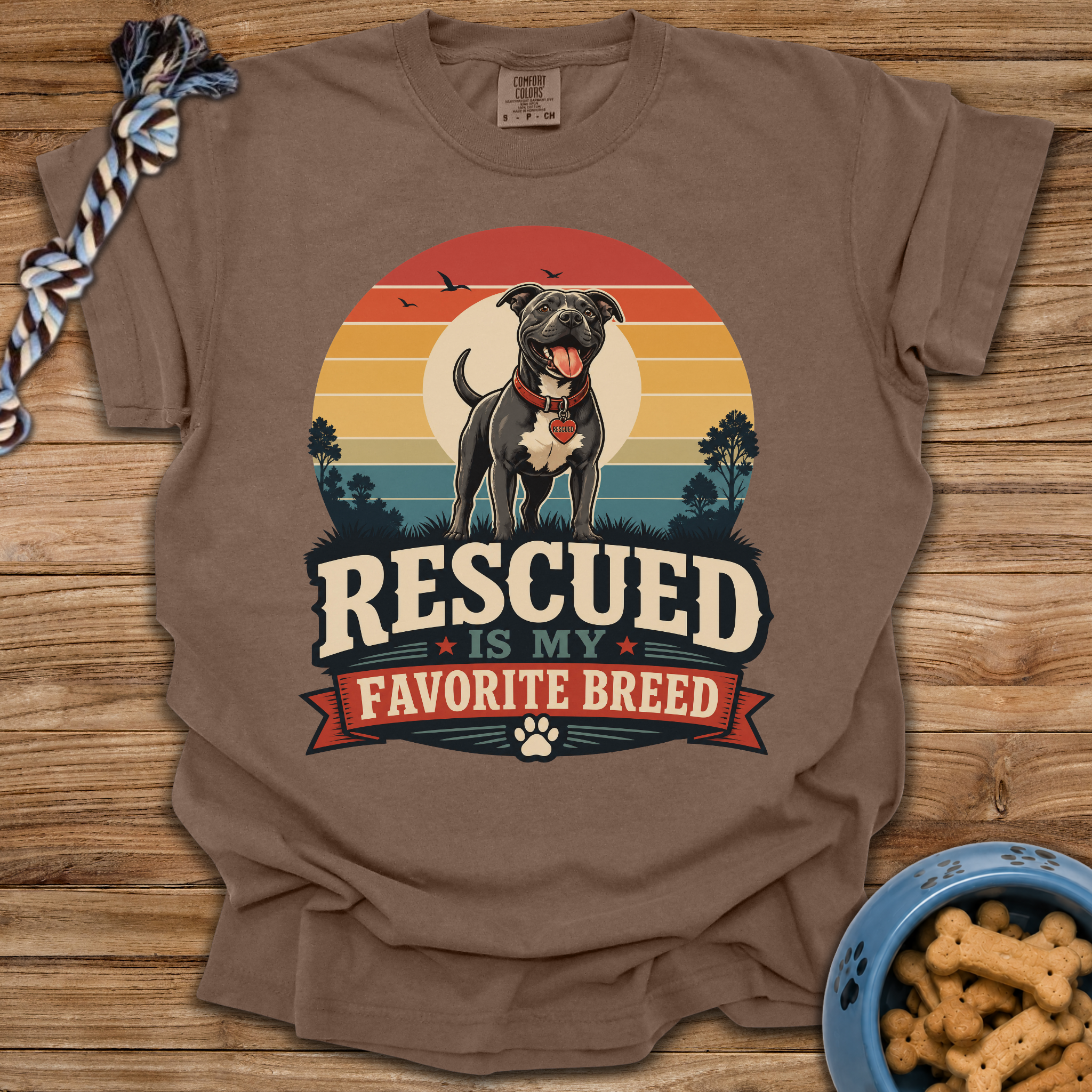 Rescued Is My Favorite Breed T-Shirt