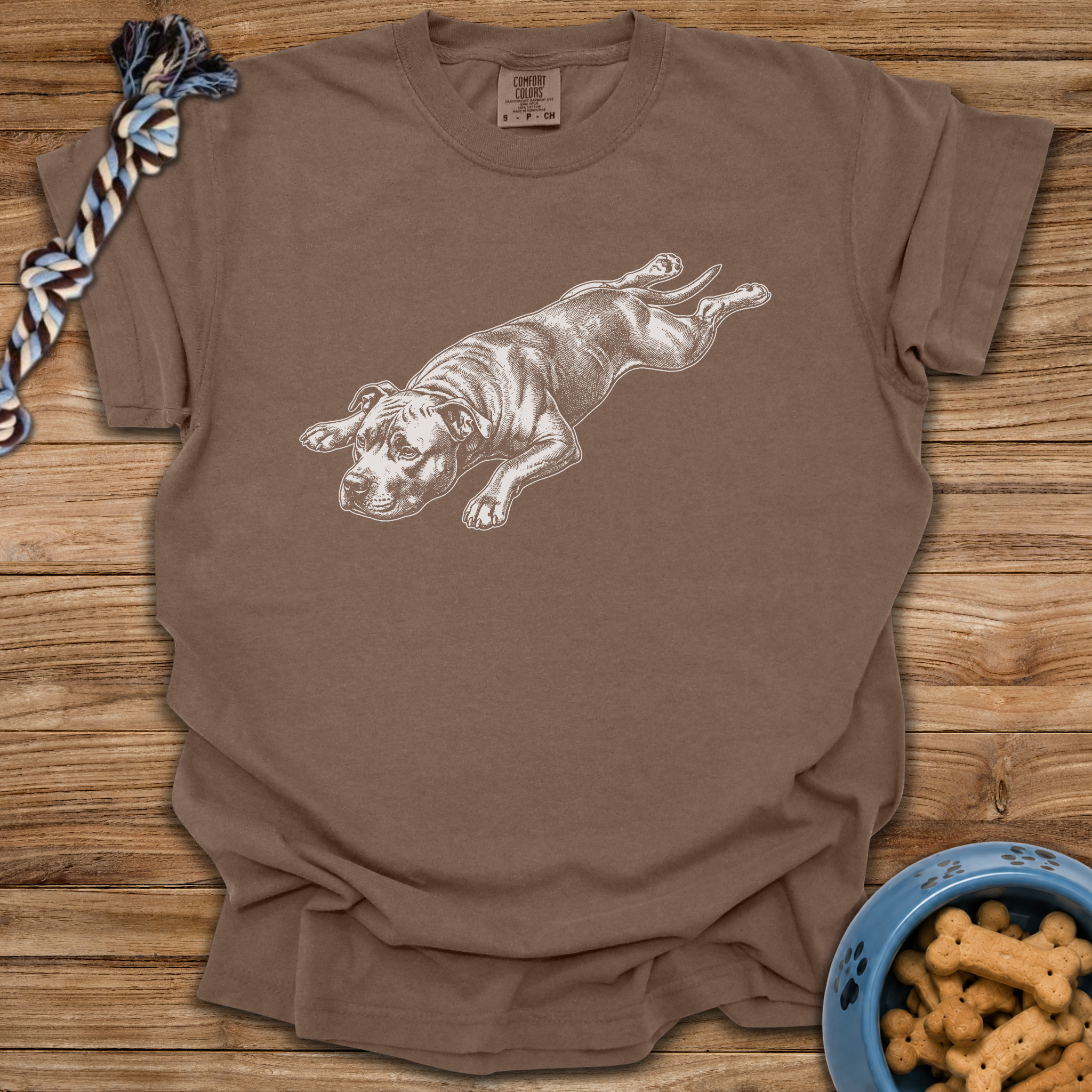Splooting Pittie T-Shirt
