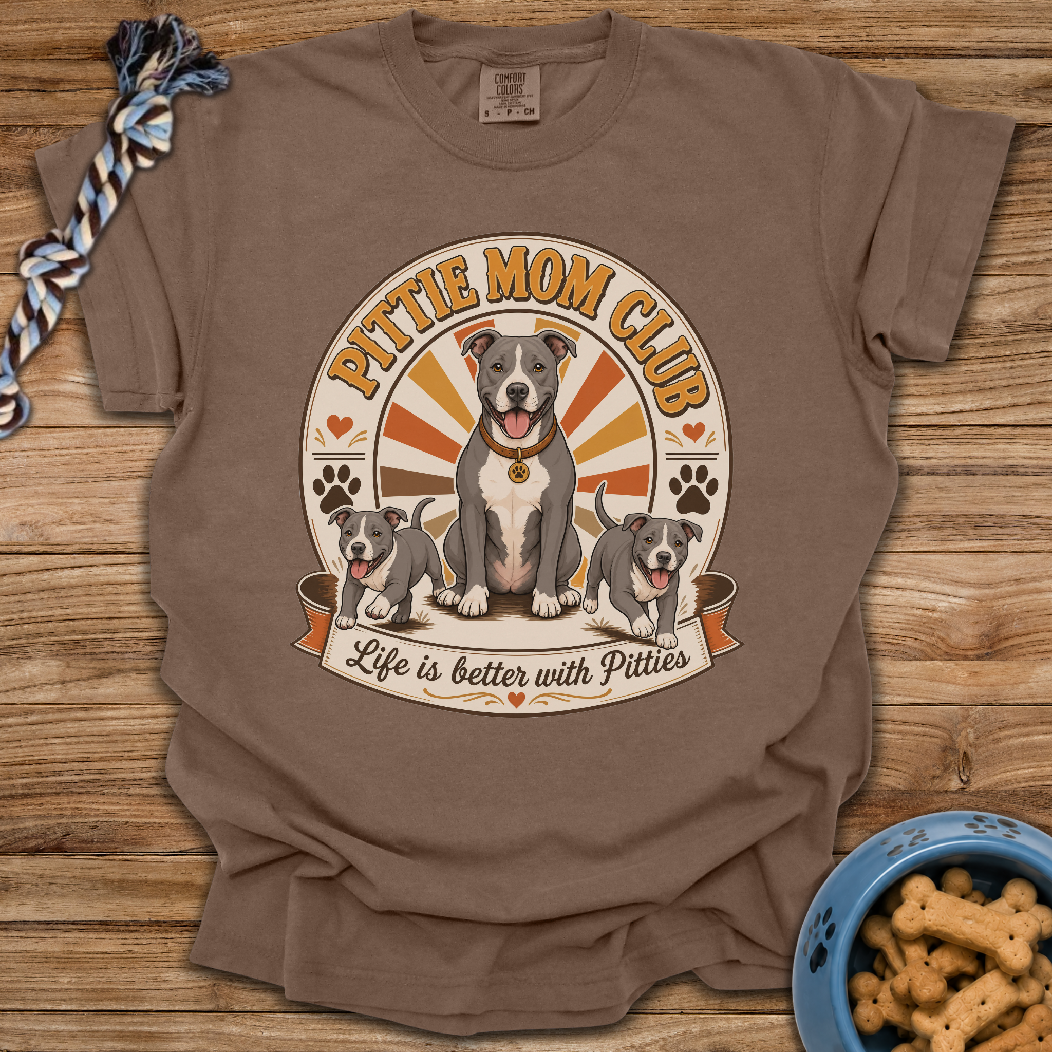Pittie Mom Club T-Shirt