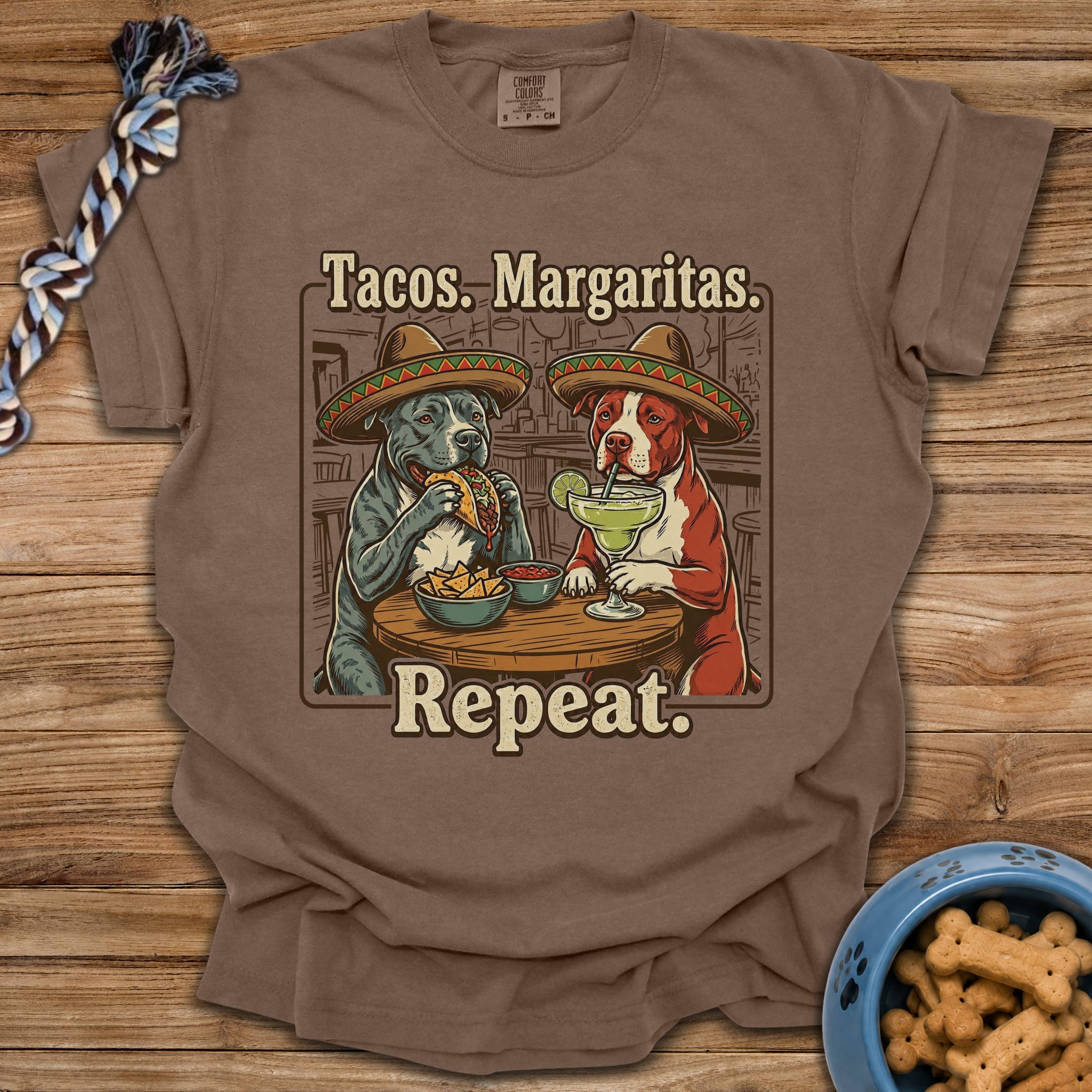 Tacos Margaritas Repeat T-Shirt