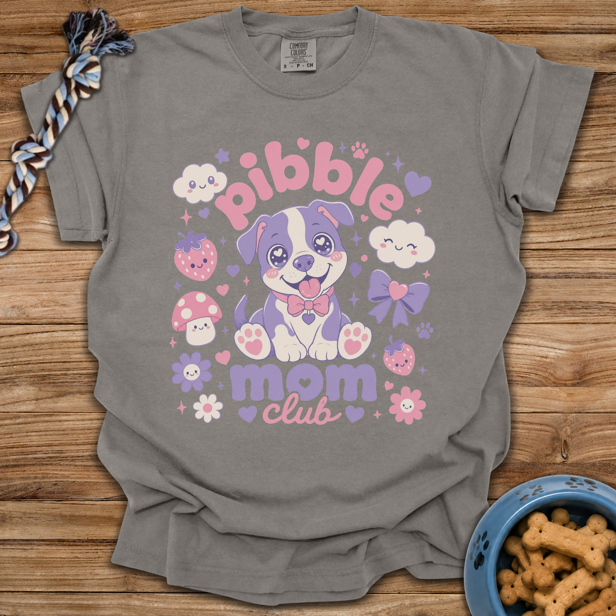Kawaii Pibble Mom Club T-Shirt