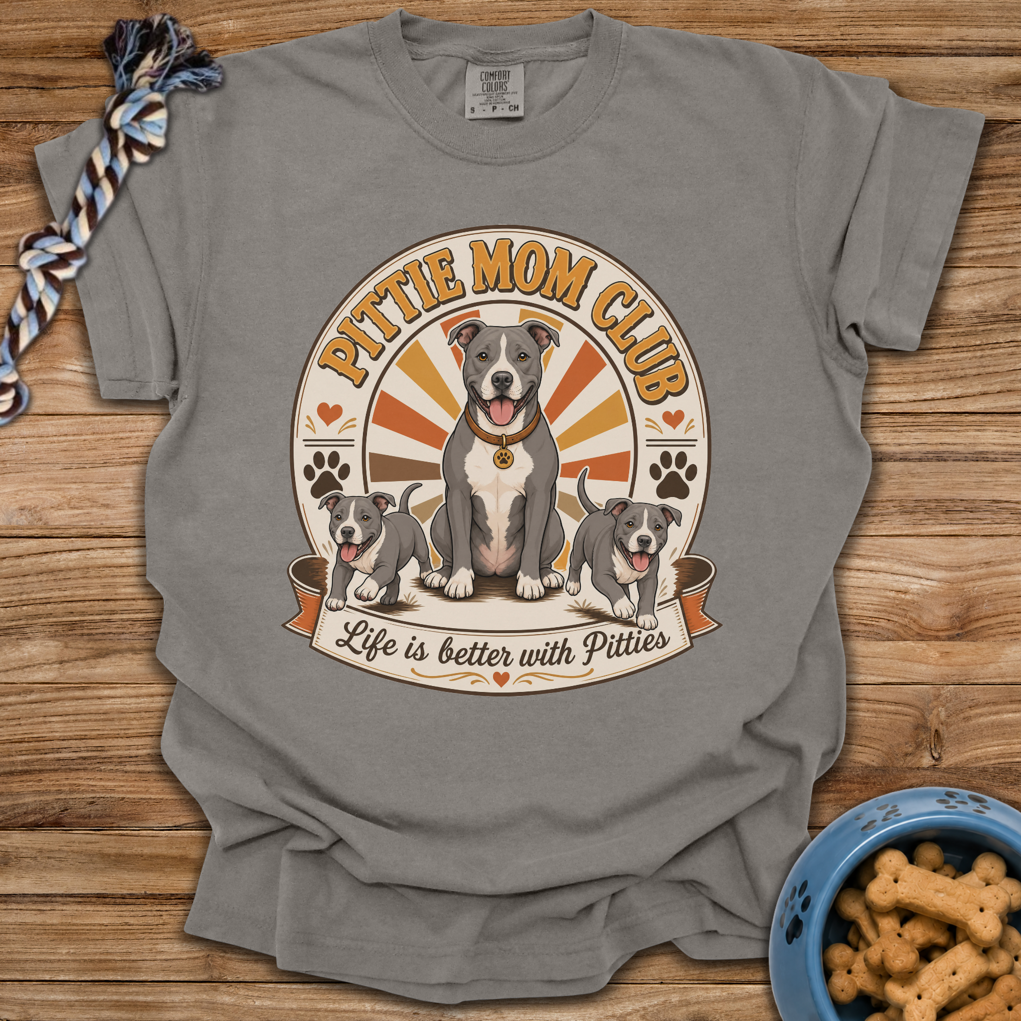 Pittie Mom Club T-Shirt