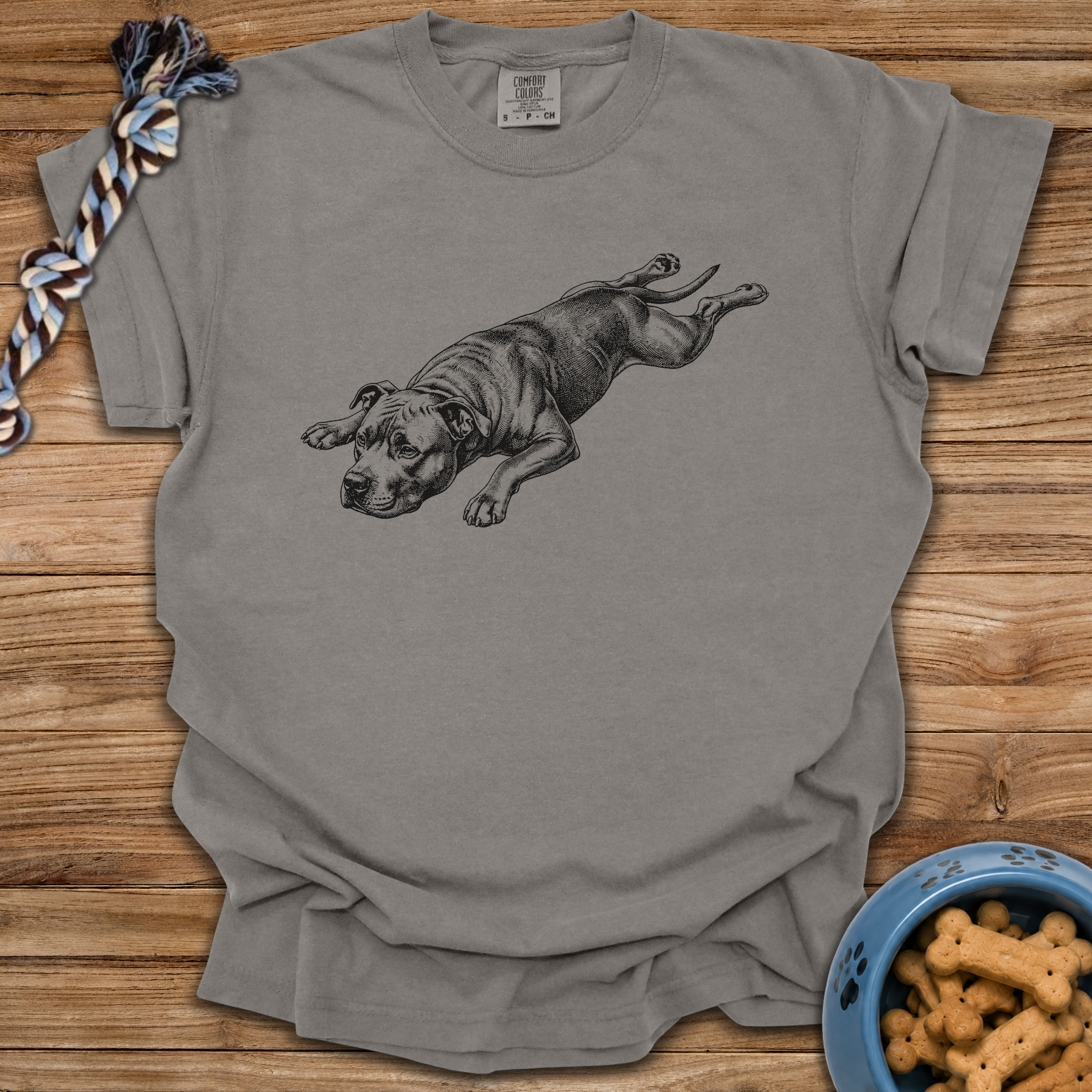 Splooting Pittie T-Shirt