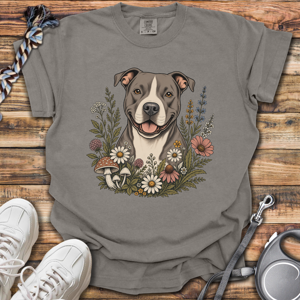 Pittie Wildflowers T-Shirt