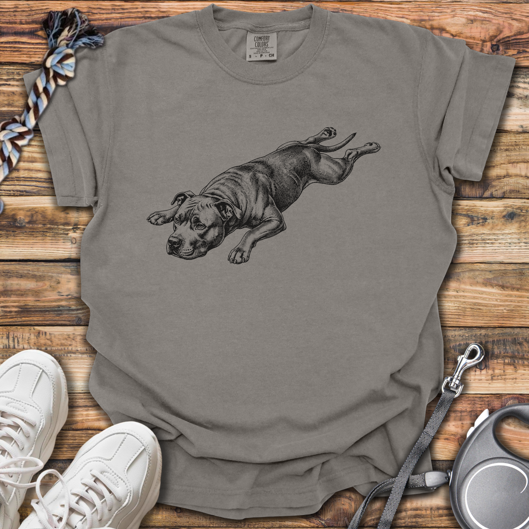 Splooting Pittie T-Shirt