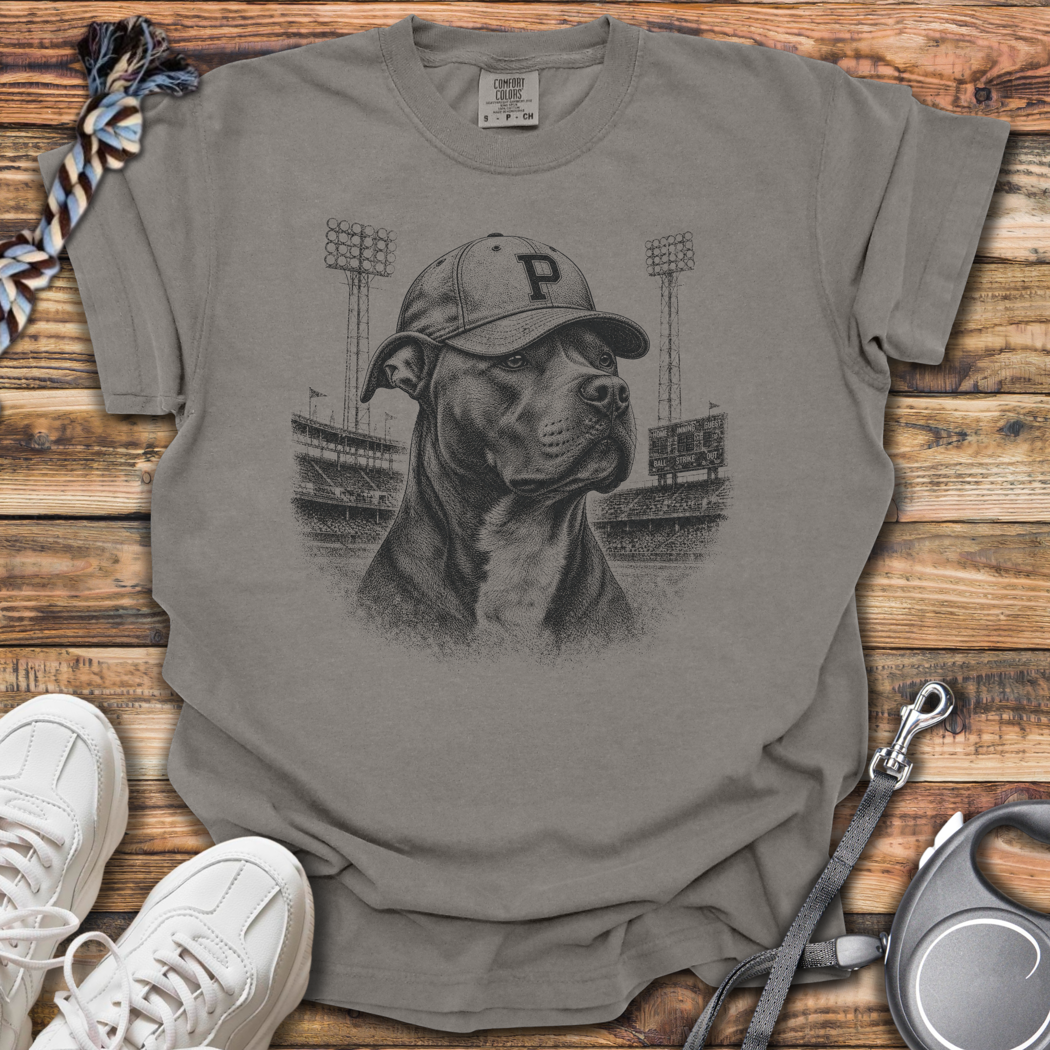 Vintage Pitbull Baseball T-Shirt