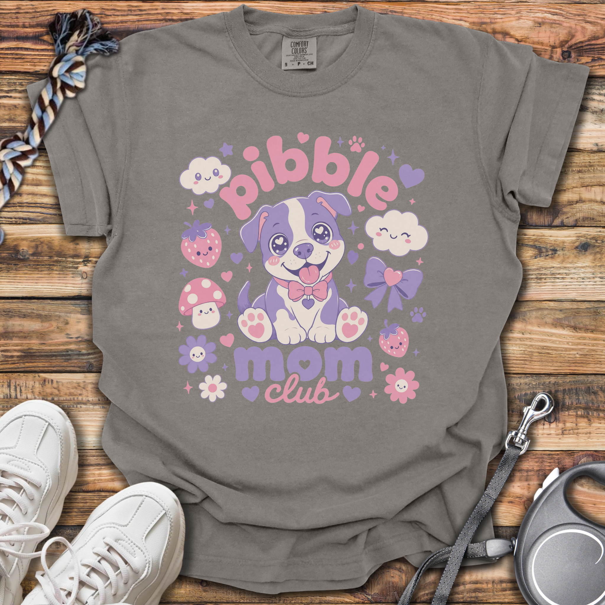 Kawaii Pibble Mom Club T-Shirt