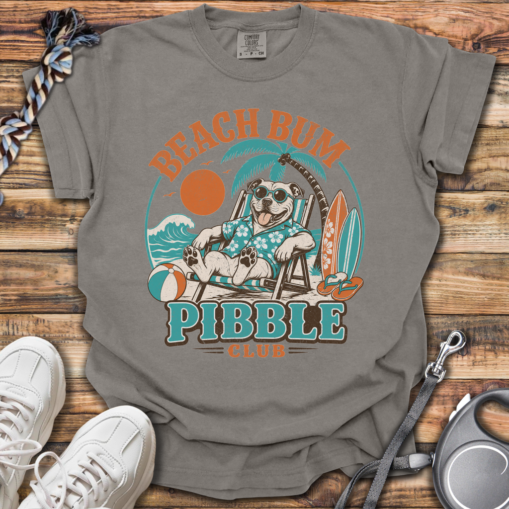 Beach Bum Pibble Club T-Shirt