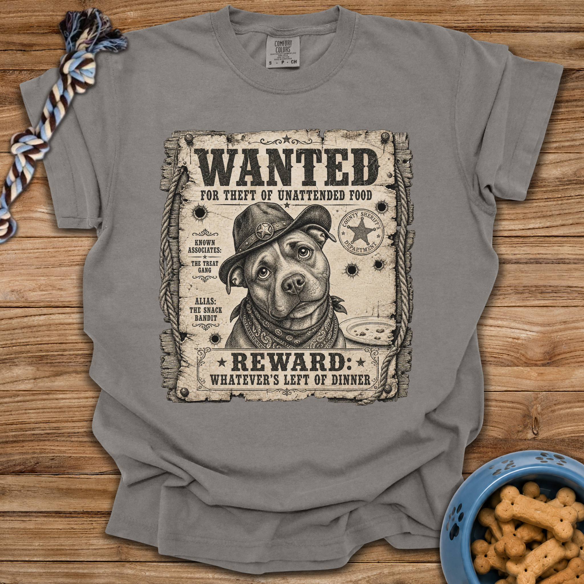 Wanted: Theft Of Food T-Shirt