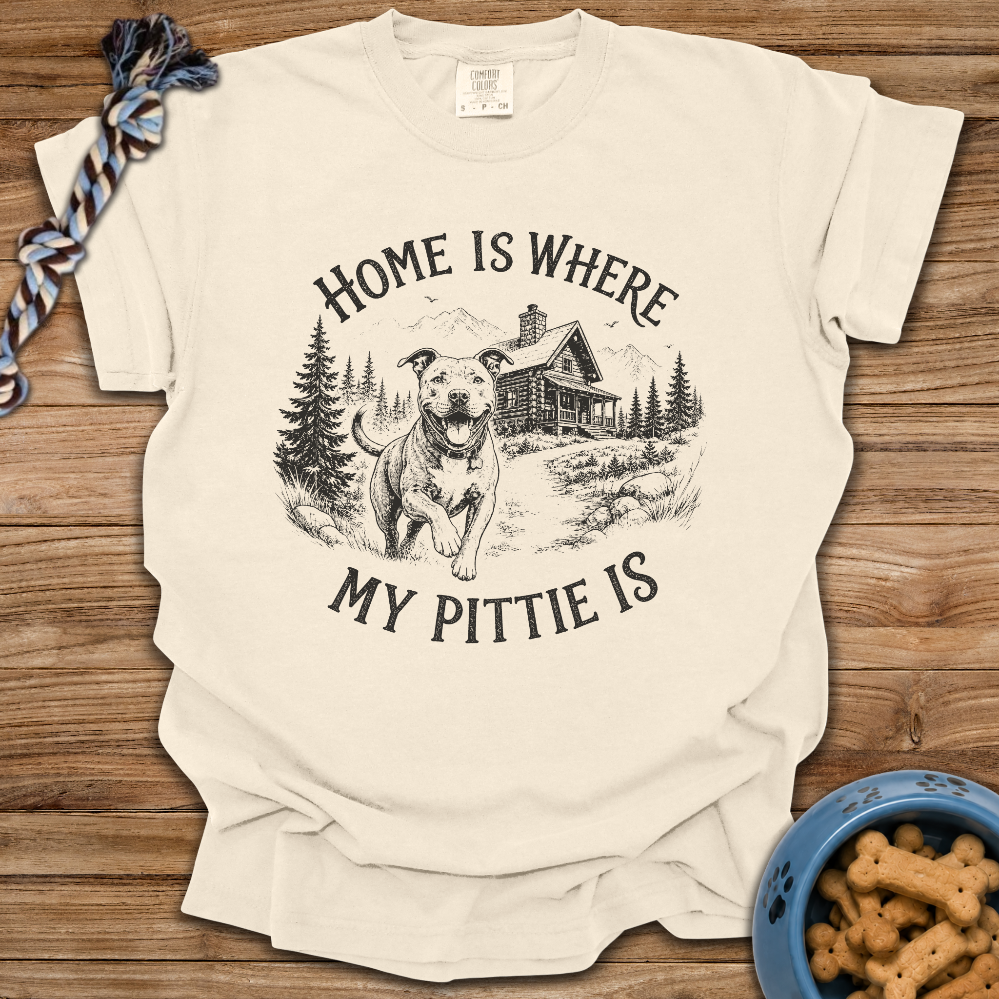 Home Is Where My Pittie Is T-Shirt