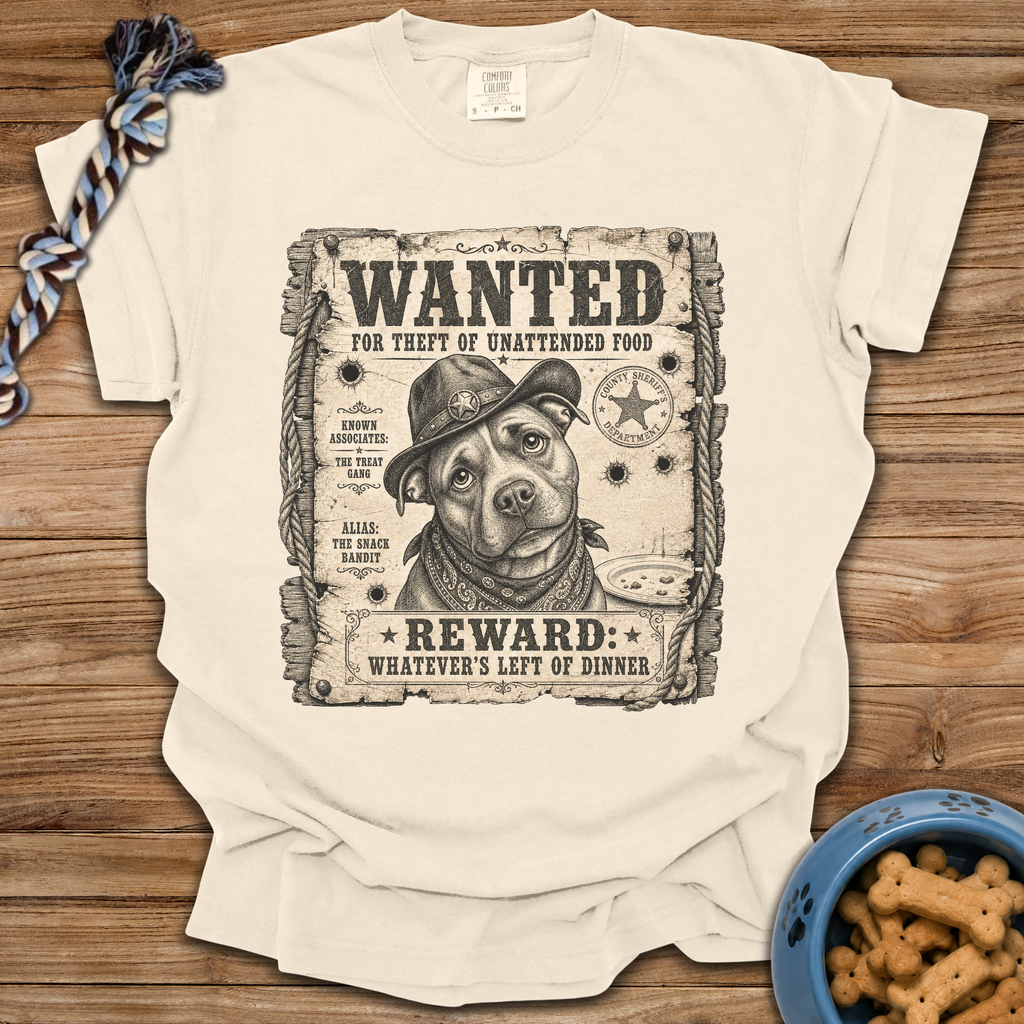 Wanted: Theft Of Food T-Shirt