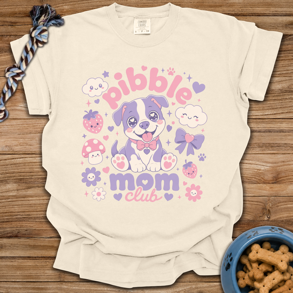 Kawaii Pibble Mom Club T-Shirt