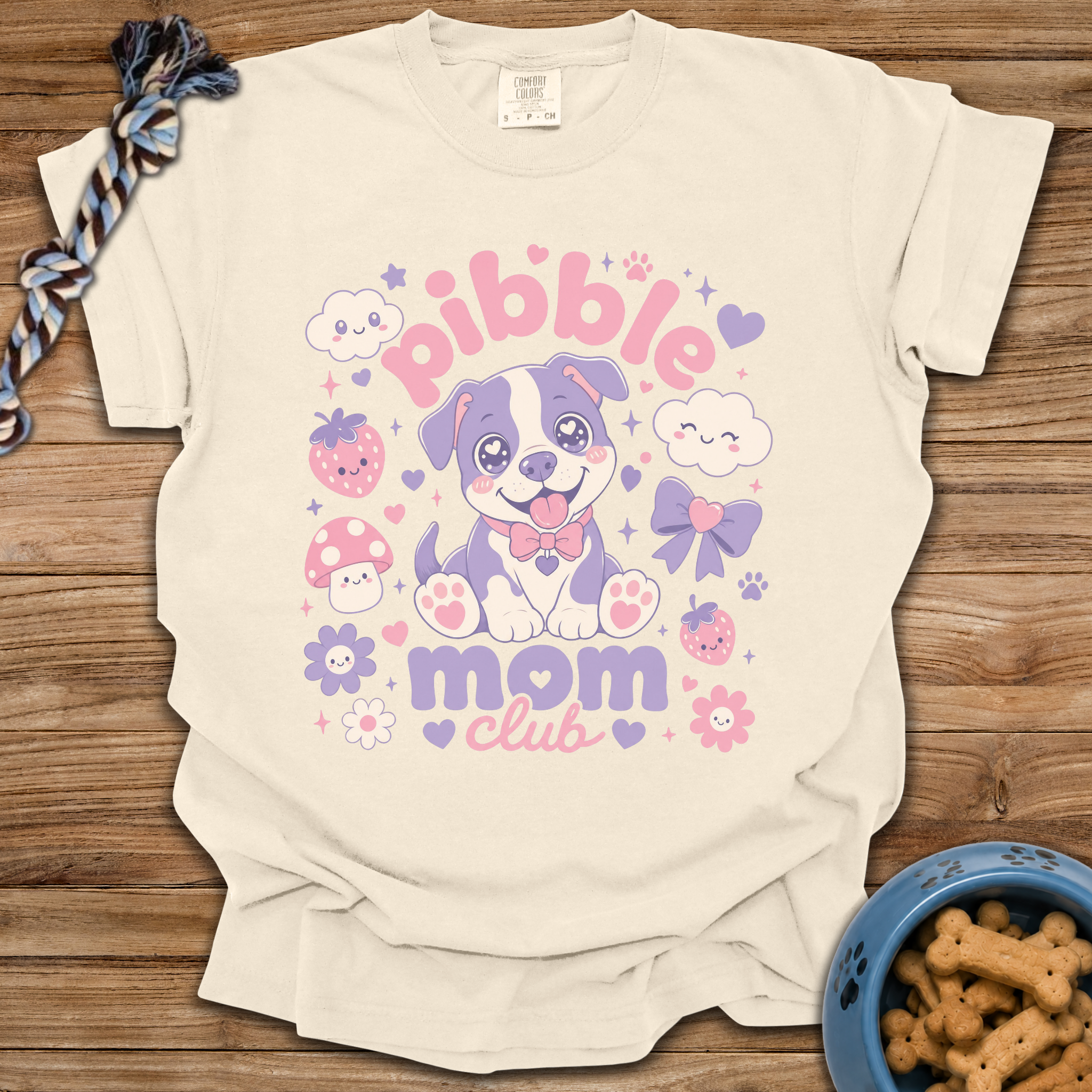 Kawaii Pibble Mom Club T-Shirt