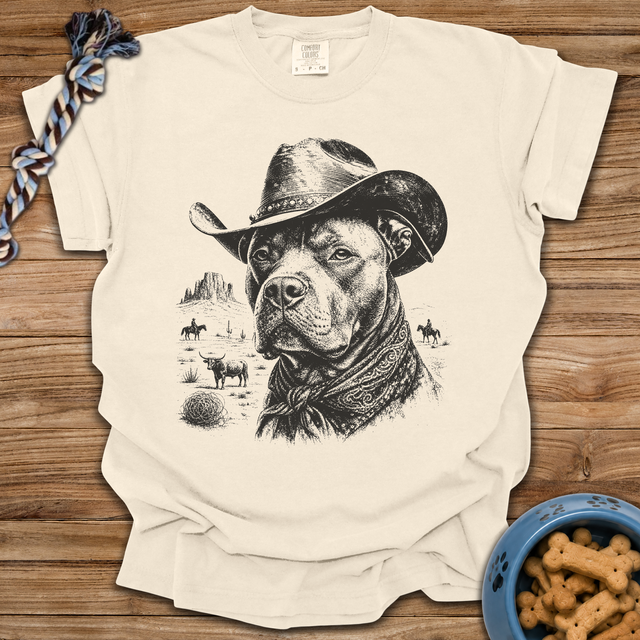 Cowboy Pittie T-Shirt