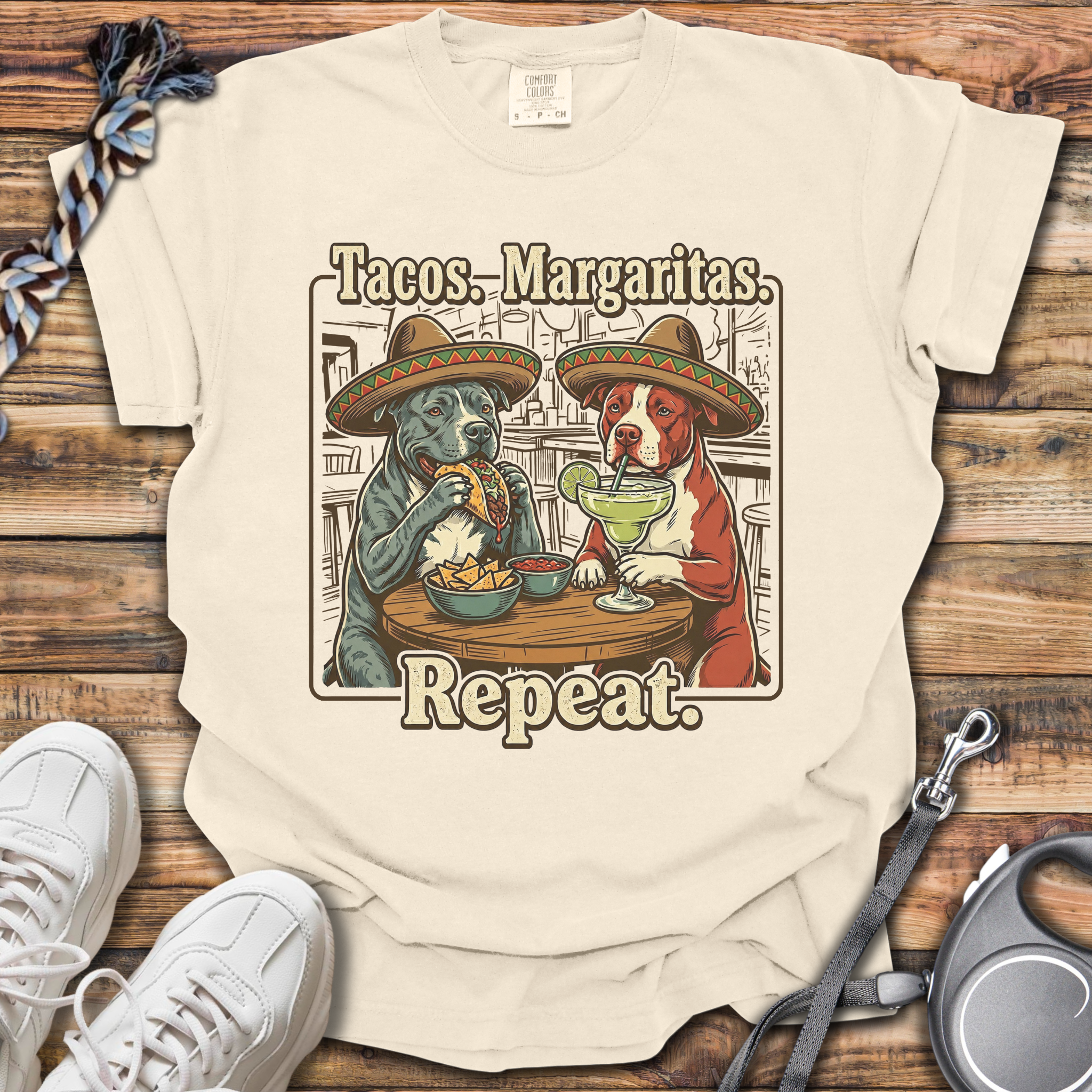 Tacos Margaritas Repeat T-Shirt
