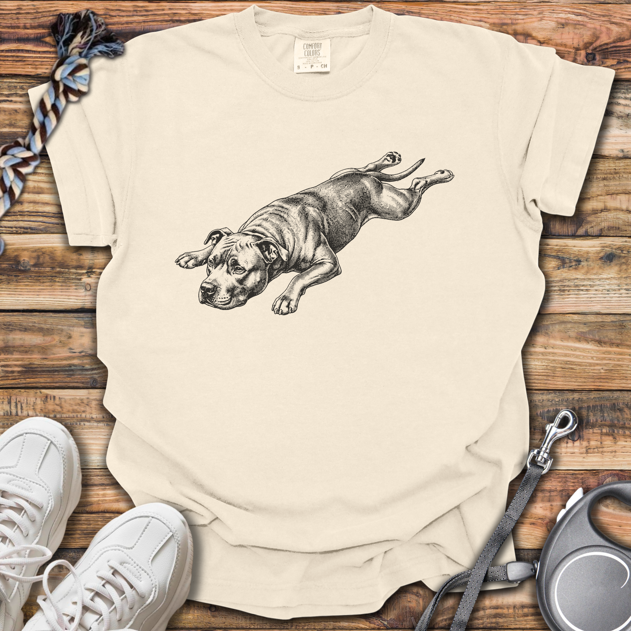 Splooting Pittie T-Shirt