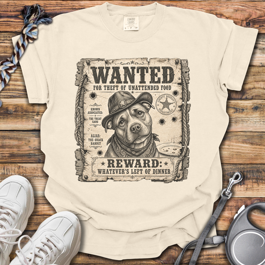 Wanted: Theft Of Food T-Shirt