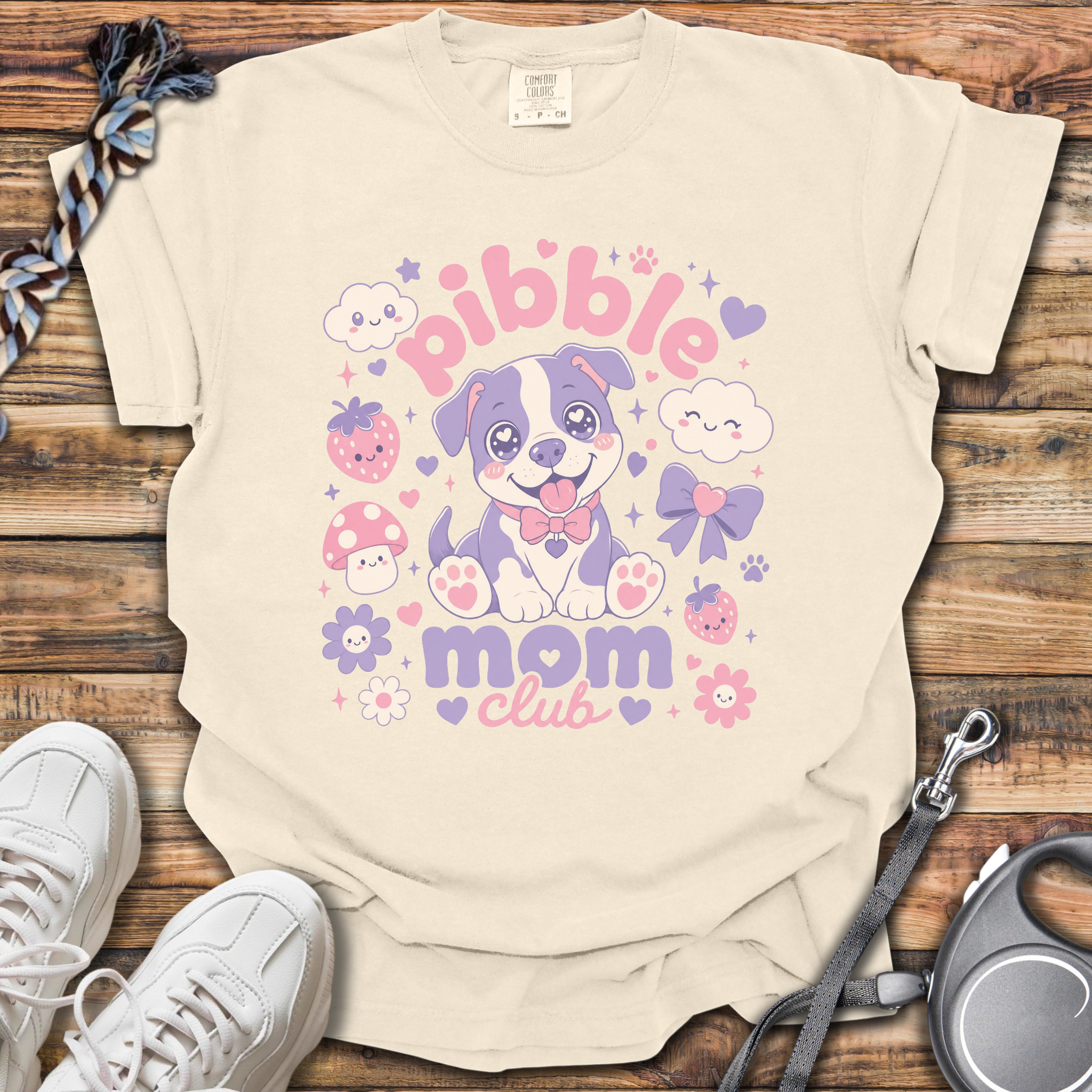 Kawaii Pibble Mom Club T-Shirt